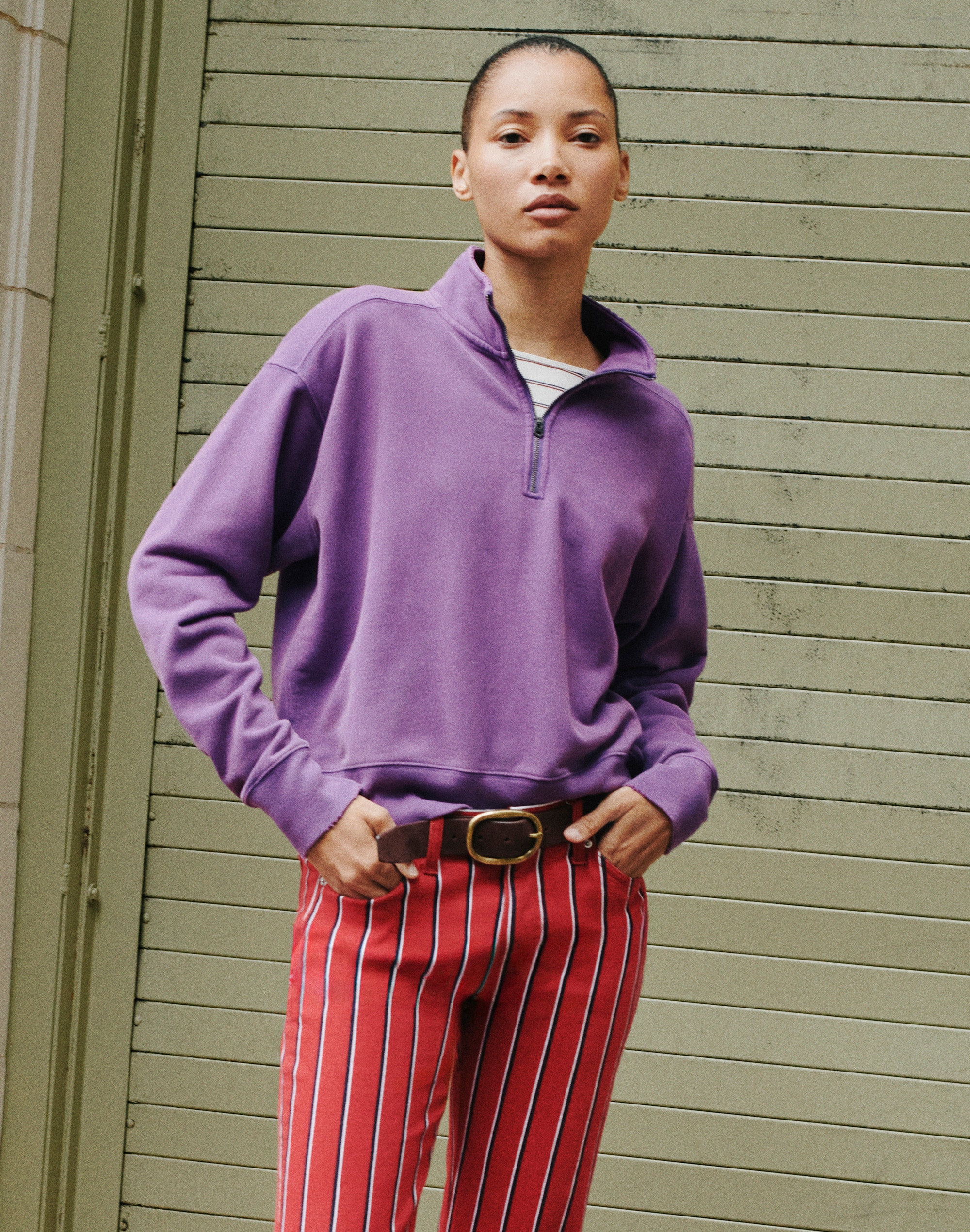 McCarren Quarter-Zip Sweatshirt by Madewell