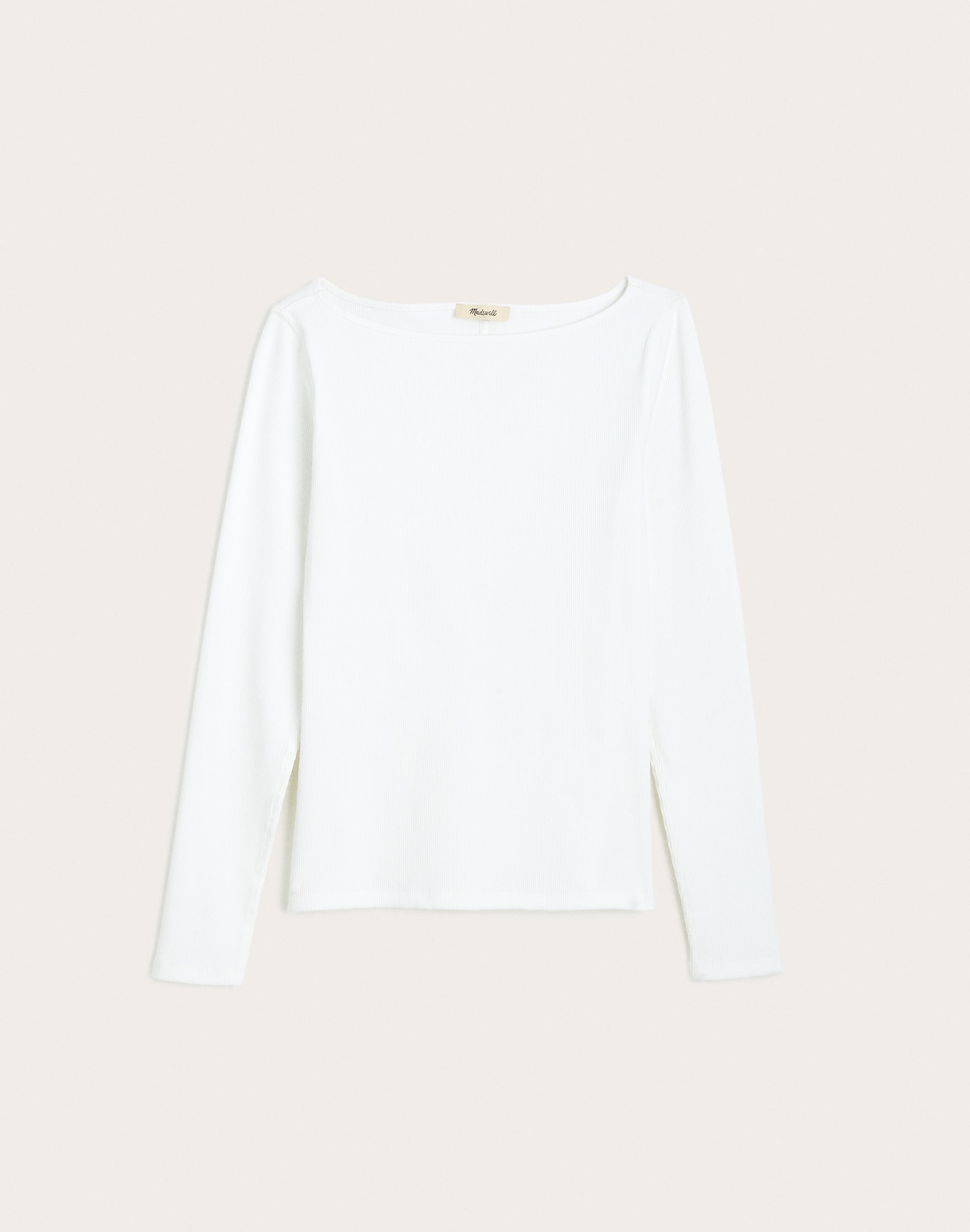 The Boatneck Layering Tee in Utility Rib