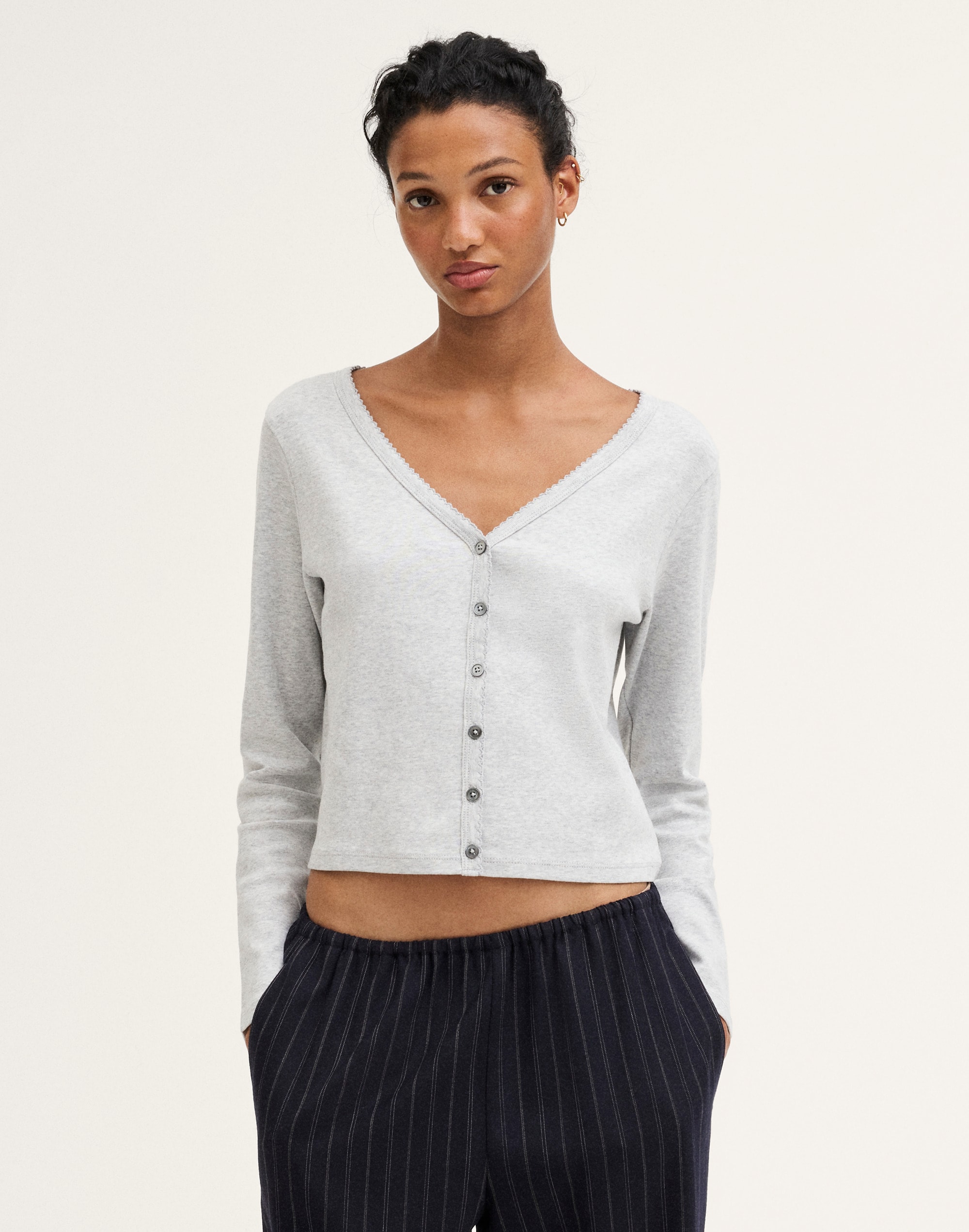 the '90s cardigan in compact cotton