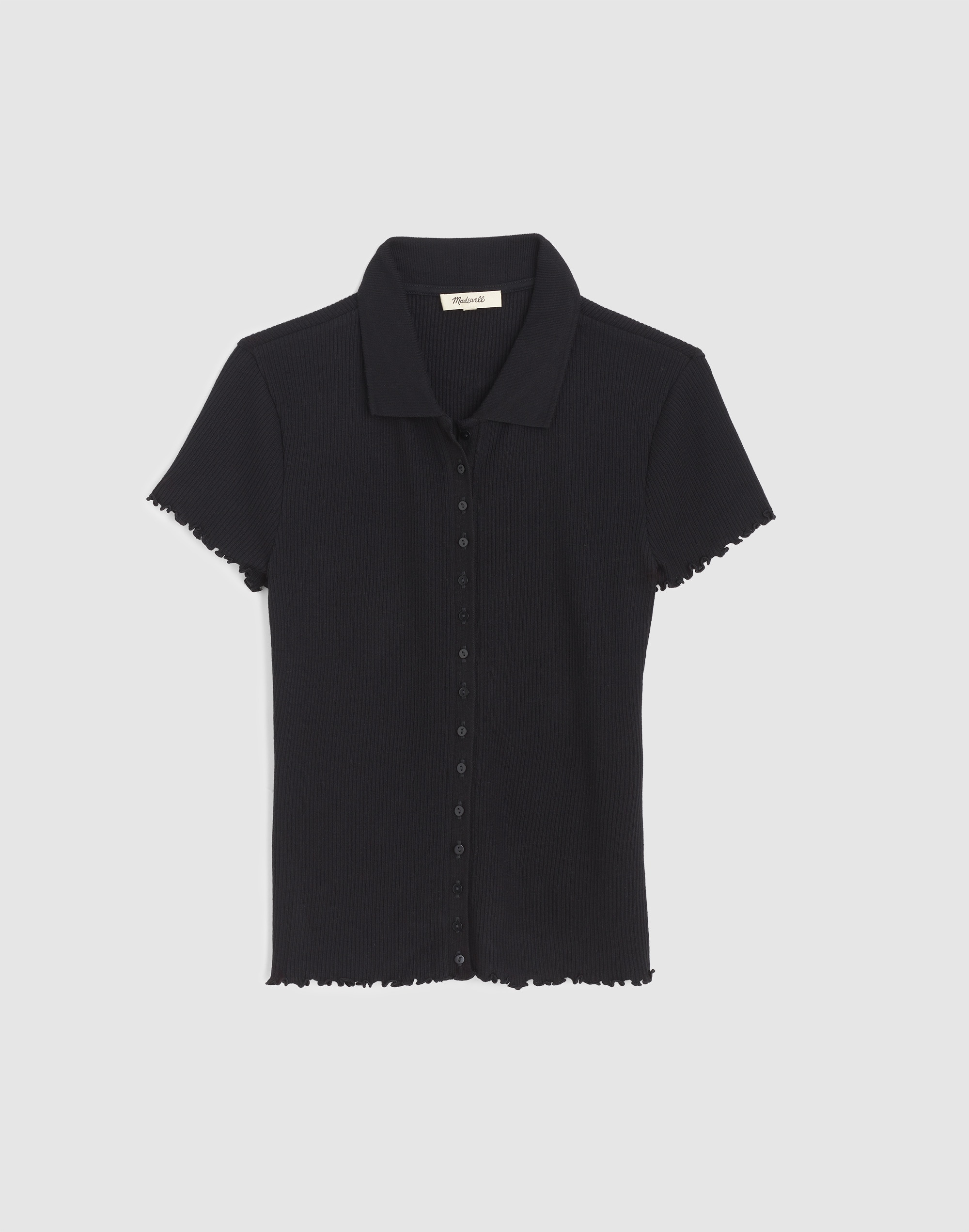 Cap-Sleeve Botton-Front Top
