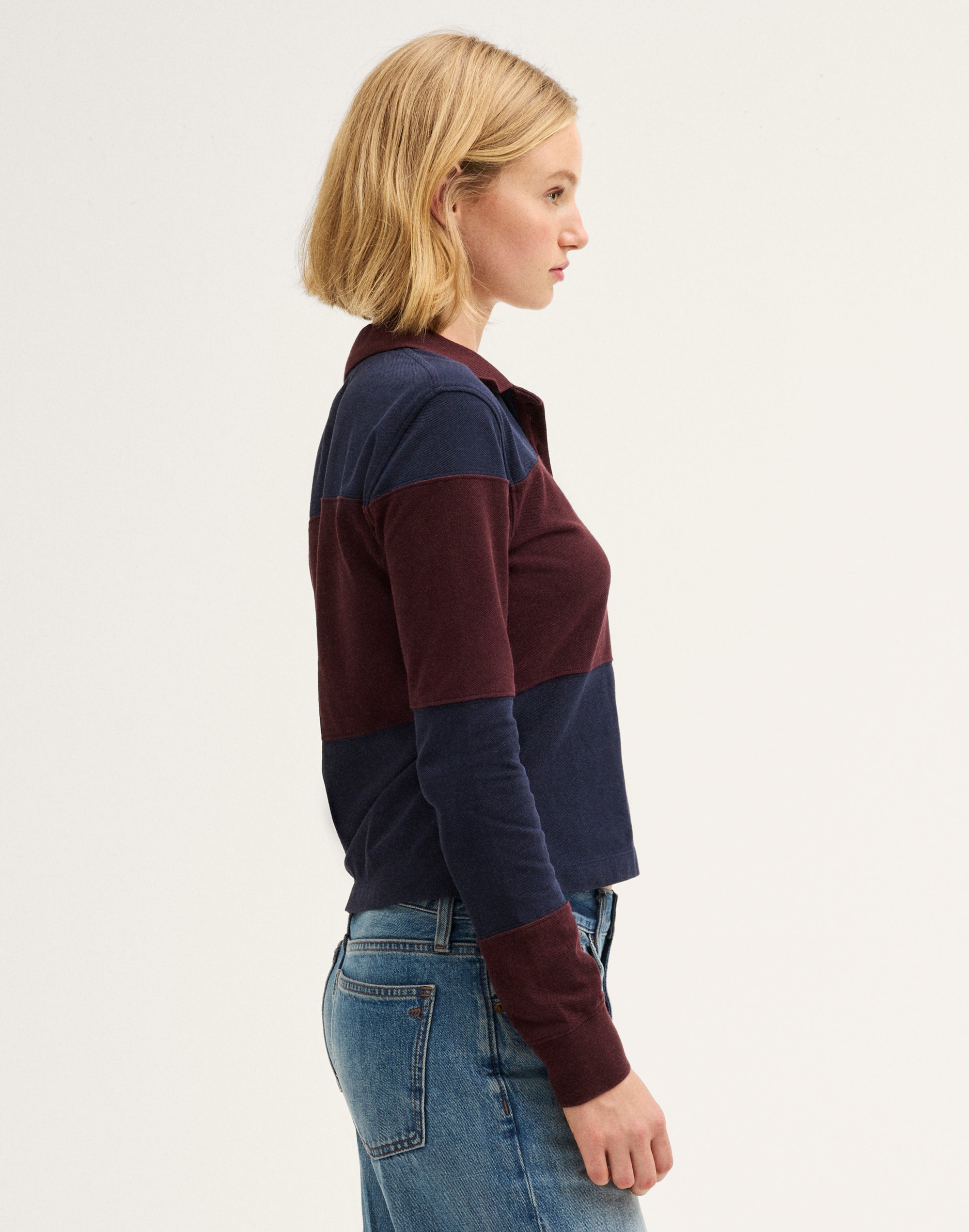 Shrunken Rugby Polo in Cotton Pique
