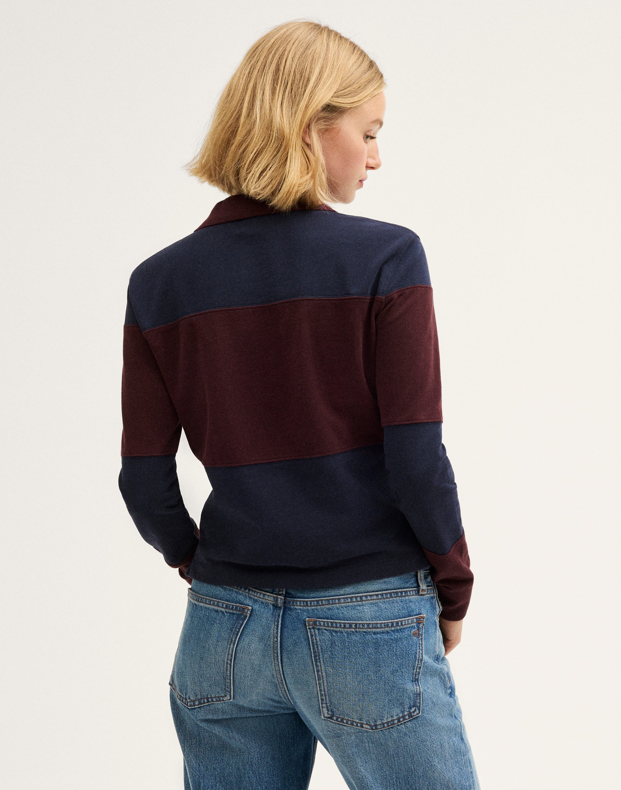 Shrunken Rugby Polo in Cotton Pique