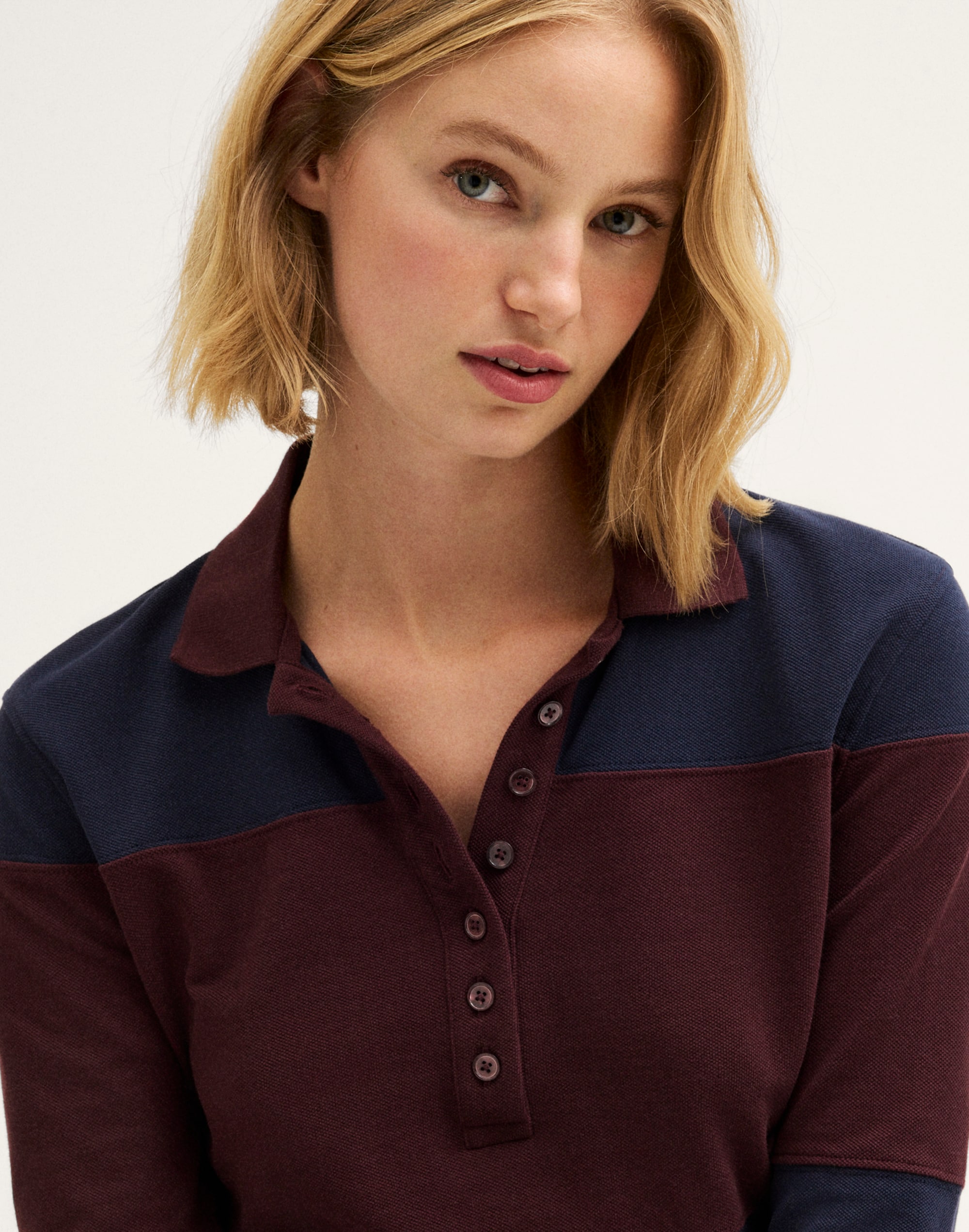 Shrunken Rugby Polo in Cotton Pique