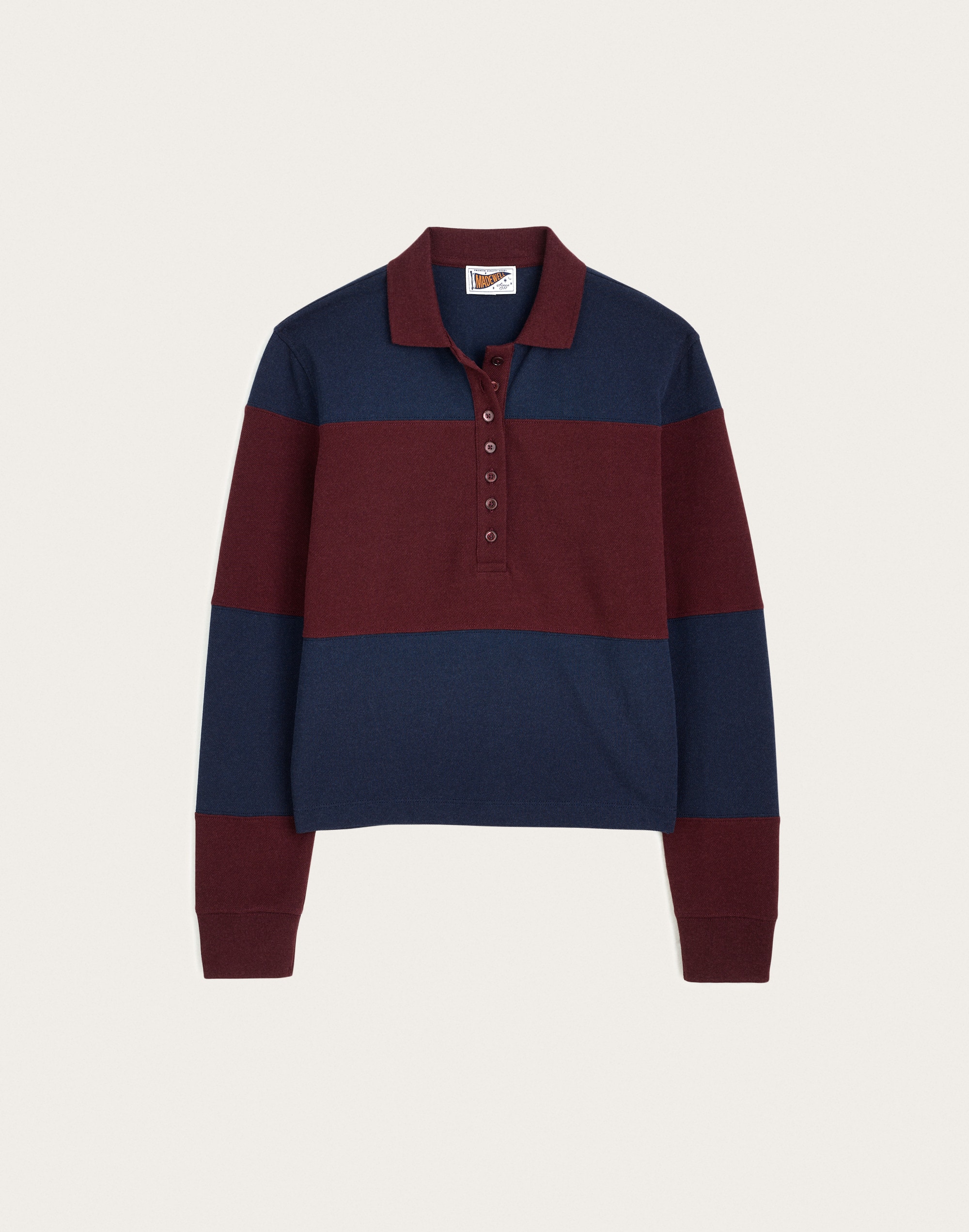 Shrunken Rugby Polo in Cotton Pique