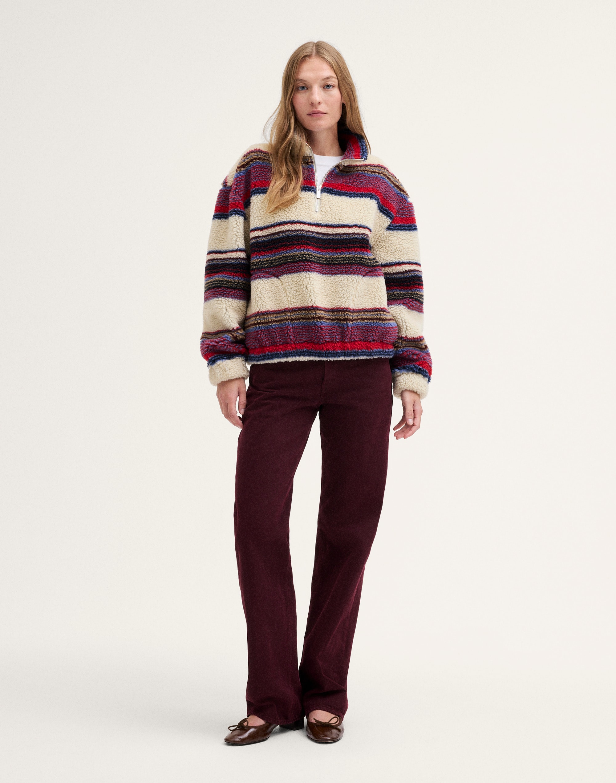 Half-Zip Jacket in Apr&egrave;s Fleece
