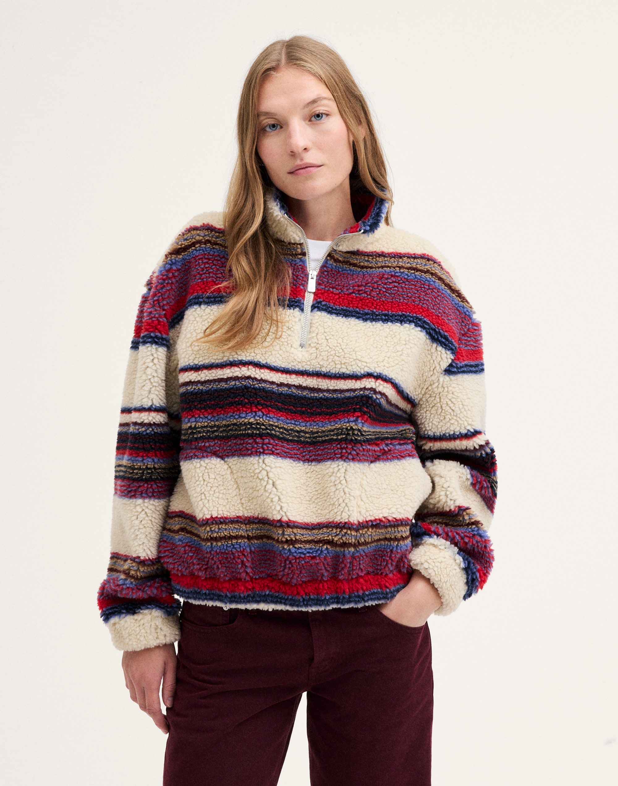 Half-Zip Jacket in Apr&egrave;s Fleece