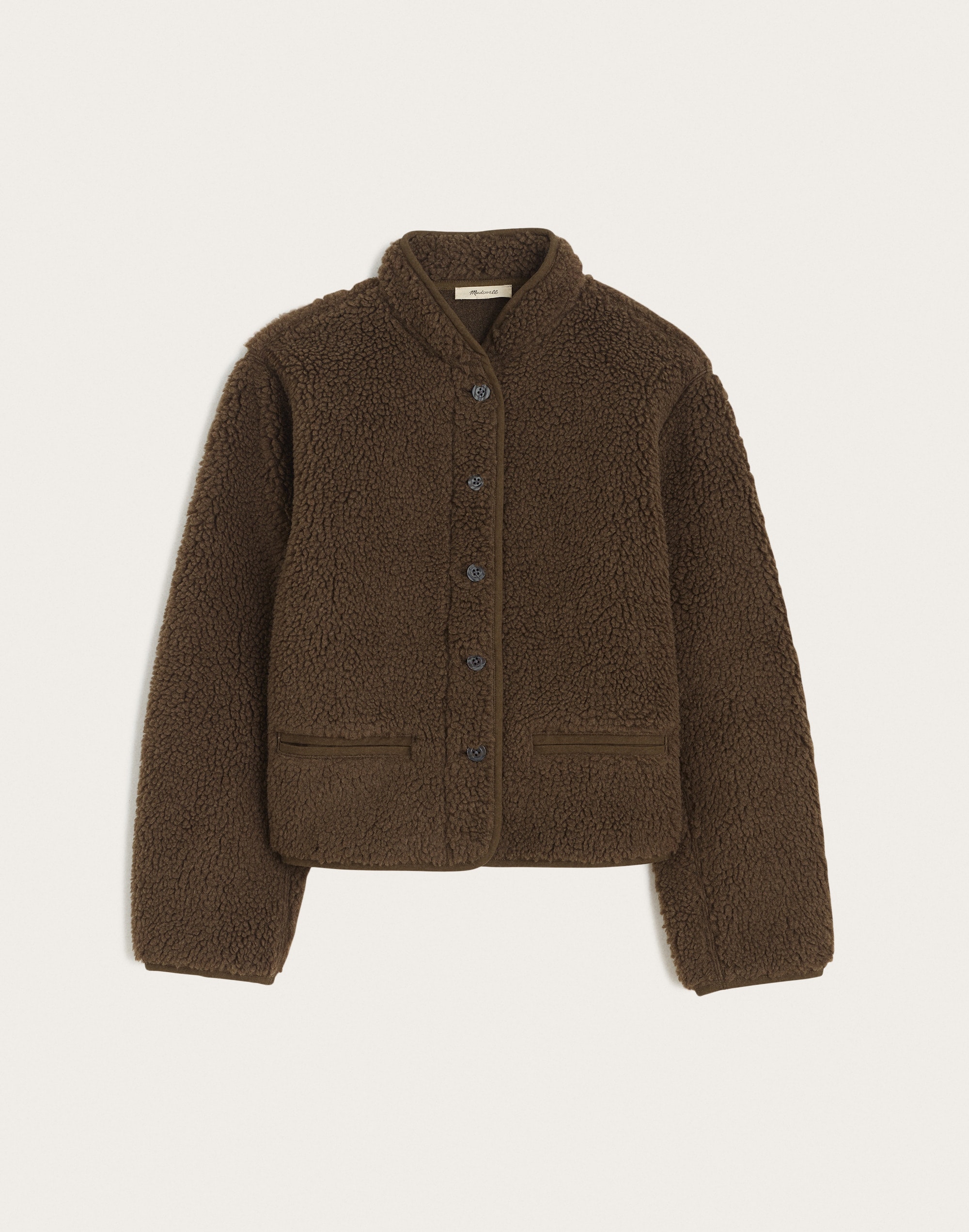 Mandarin-Collar Jacket in Apr&egrave;s Fleece