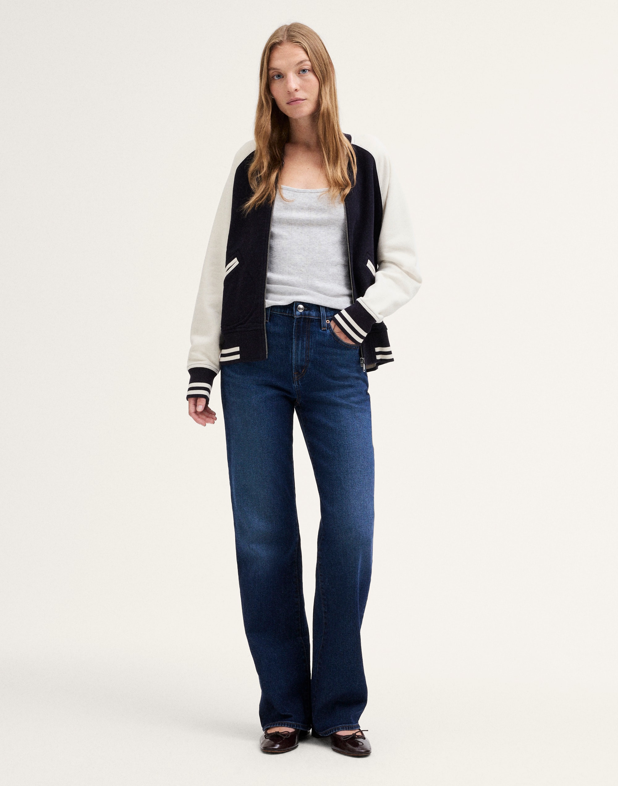 McCarren Zip-Up Varsity Jacket