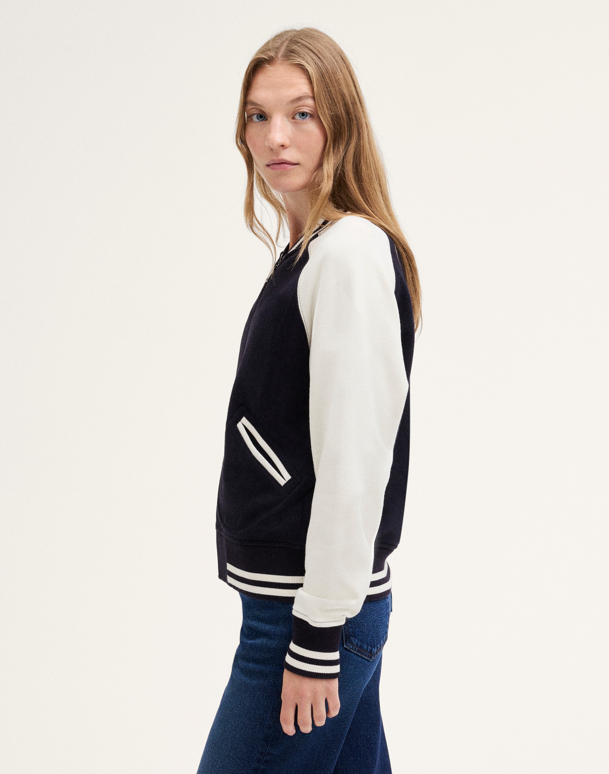 McCarren Zip-Up Varsity Jacket