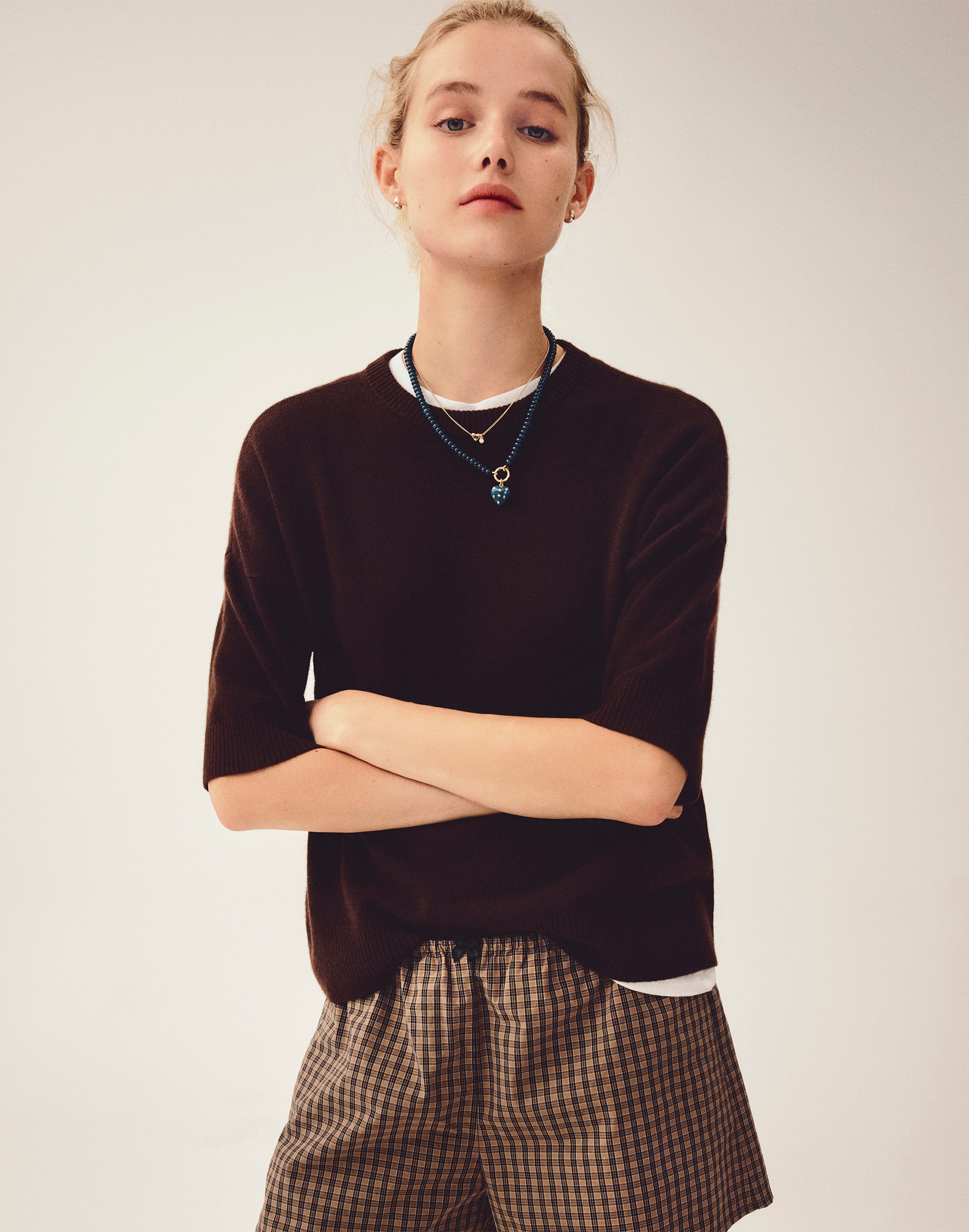 Relaxed Sweater Tee in 100% Cashmere
