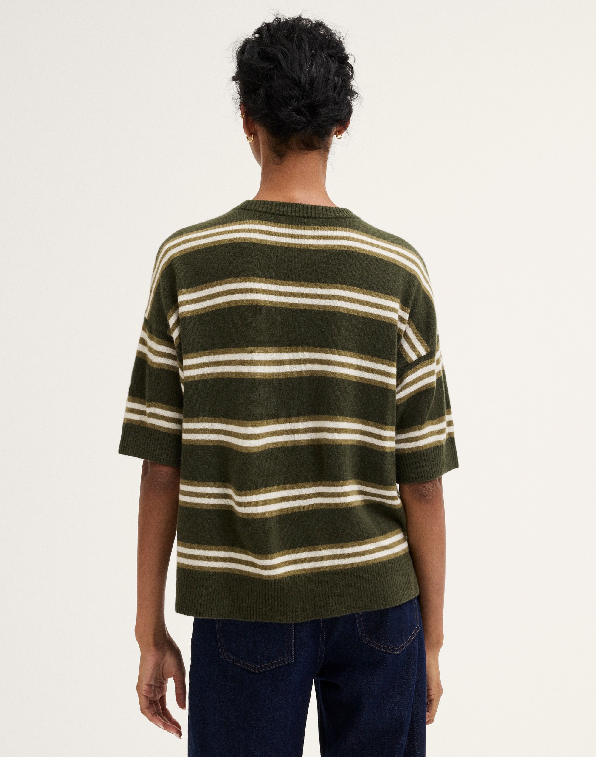 Relaxed Sweater Tee in 100% Cashmere
