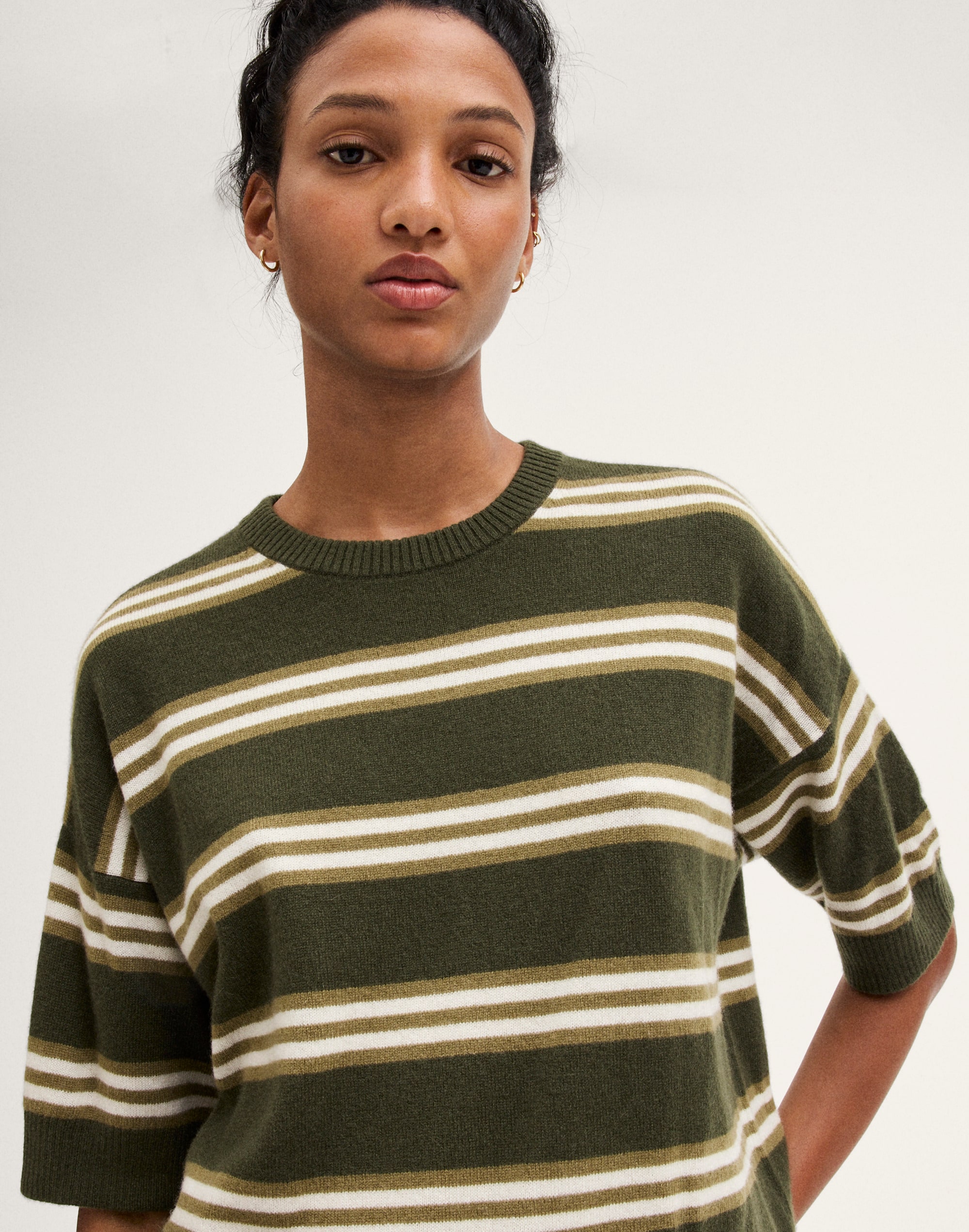Relaxed Sweater Tee in 100% Cashmere