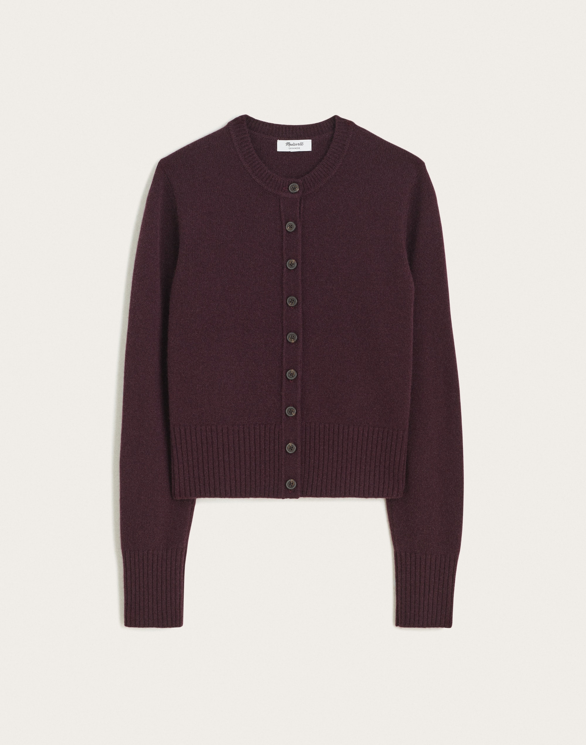 Crewneck Cardigan in 100% Cashmere