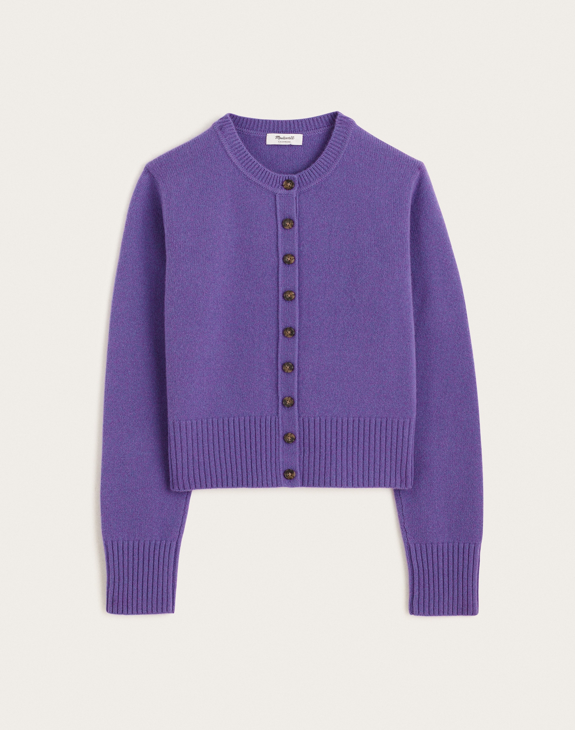 Crewneck Cardigan in 100% Cashmere