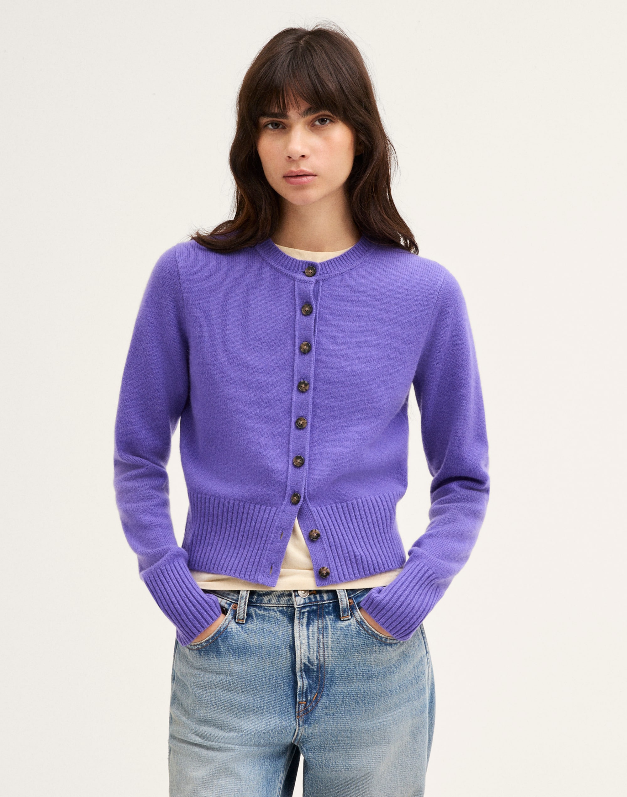 Crewneck Cardigan in 100% Cashmere by Madewell