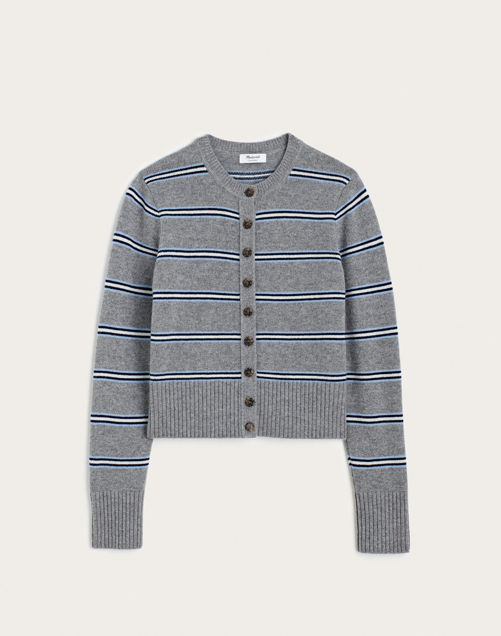 Crewneck Cardigan in 100% Cashmere