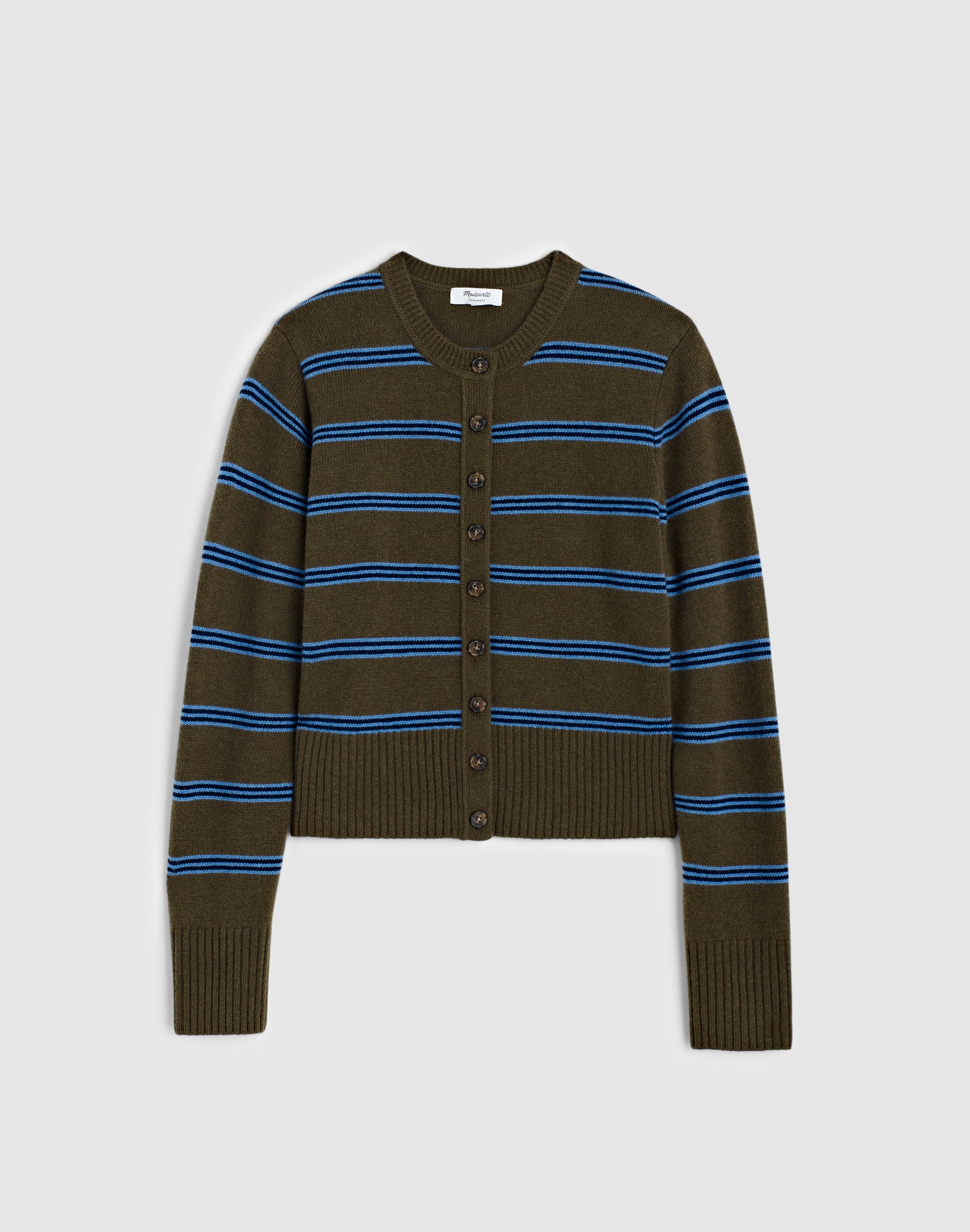 Crewneck Cardigan in 100% Cashmere