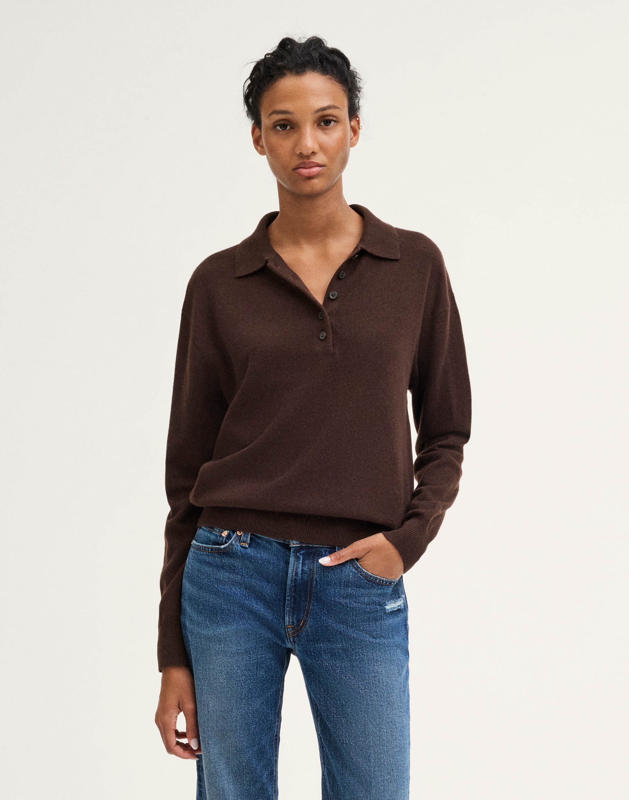 Polo Sweater in SoftWool