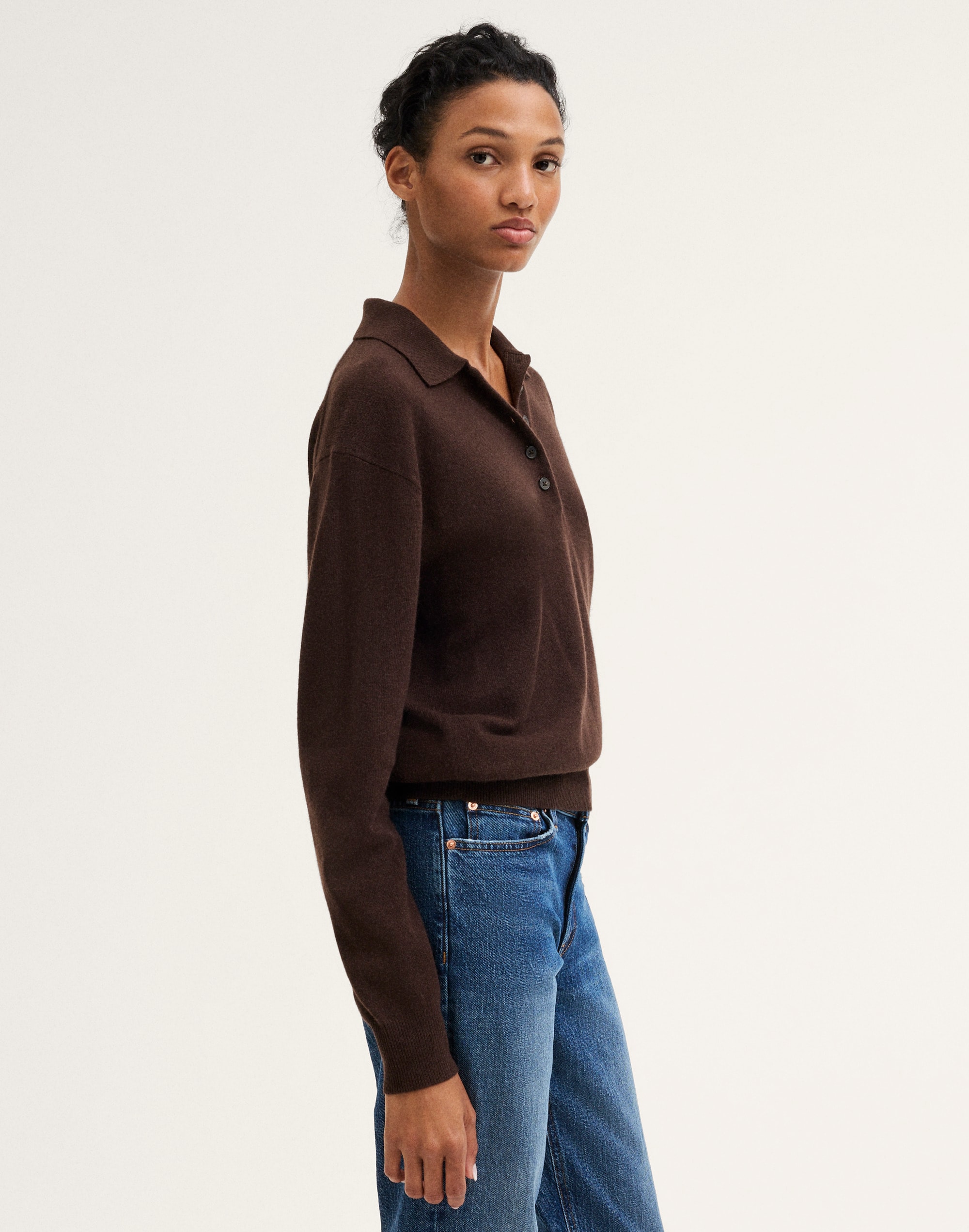 Polo Sweater in SoftWool