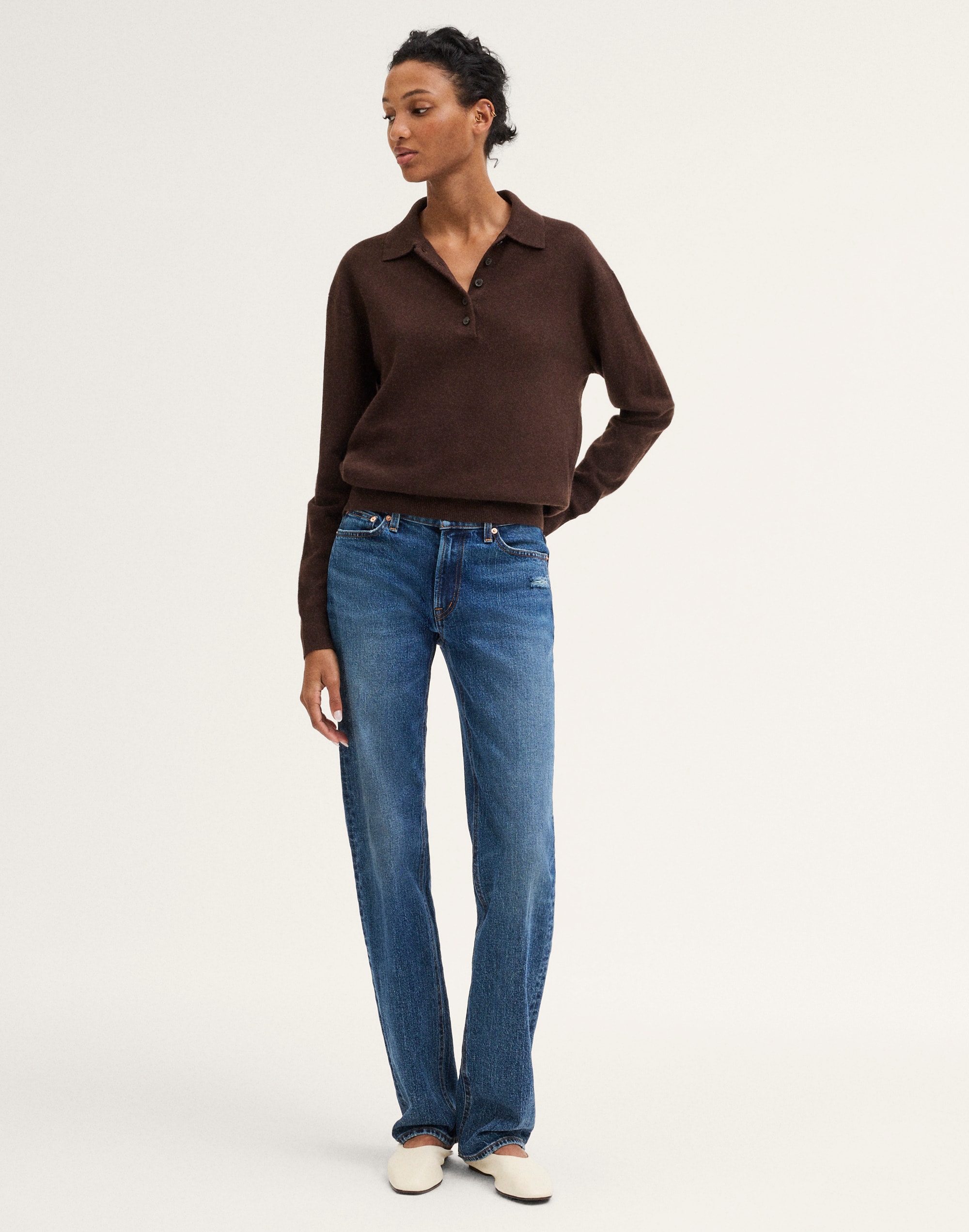 Polo Sweater in SoftWool