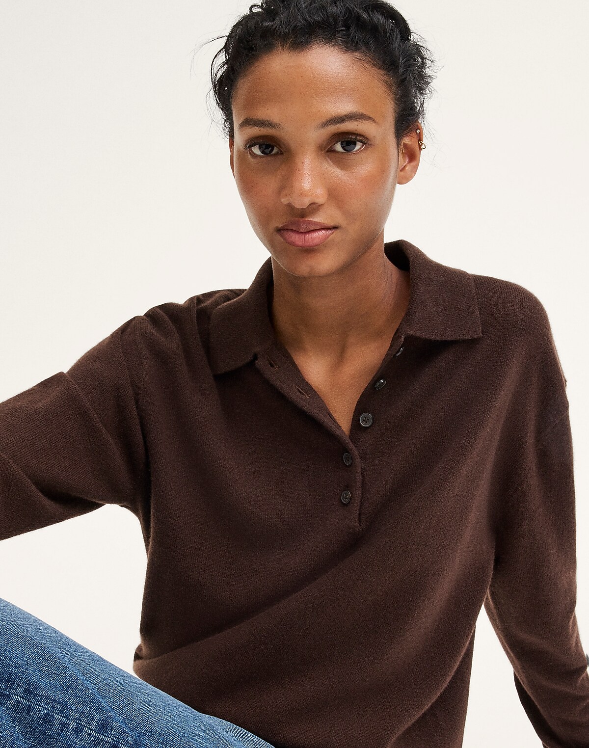 Polo Sweater in 100% SoftWool