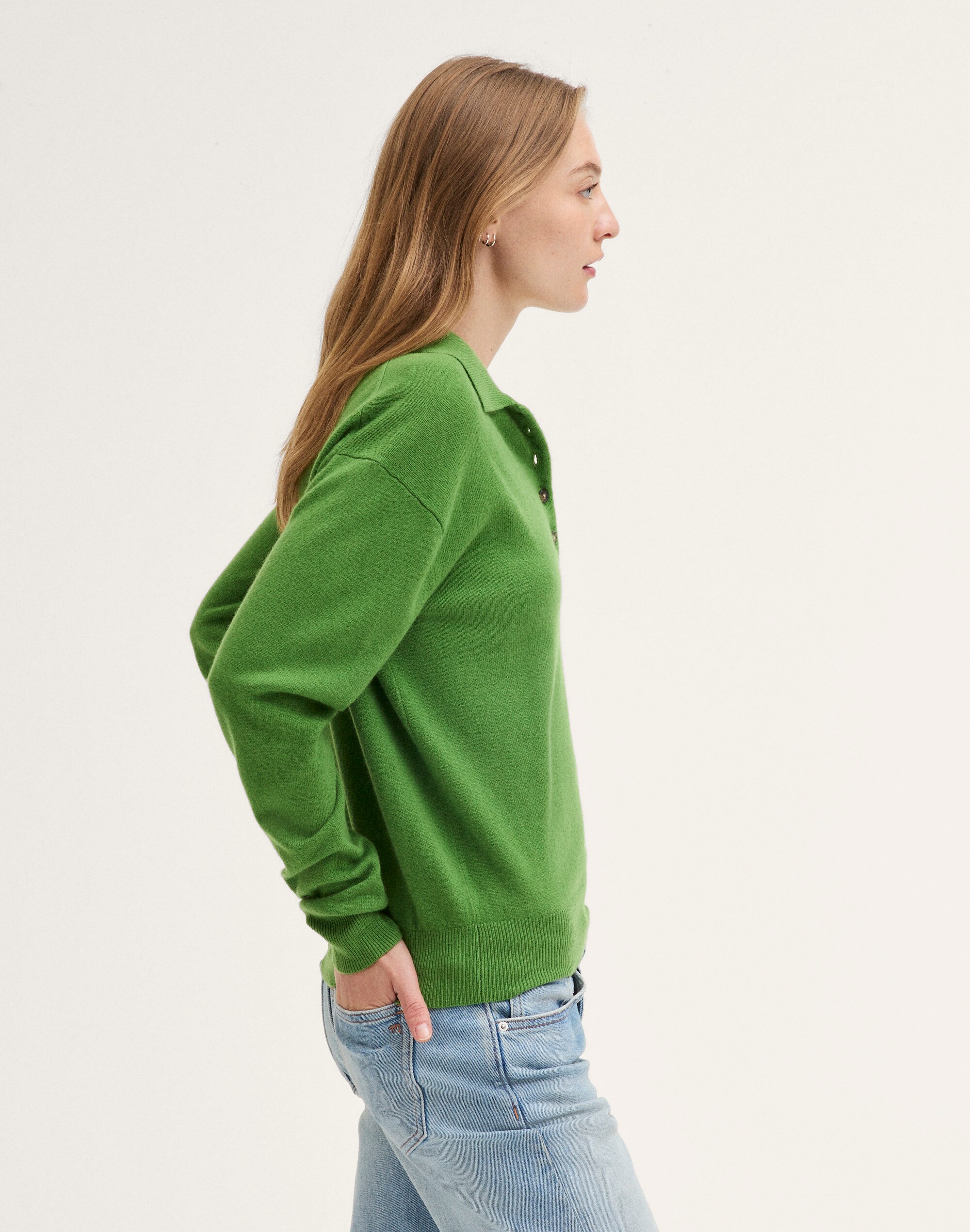 Polo Sweater in SoftWool