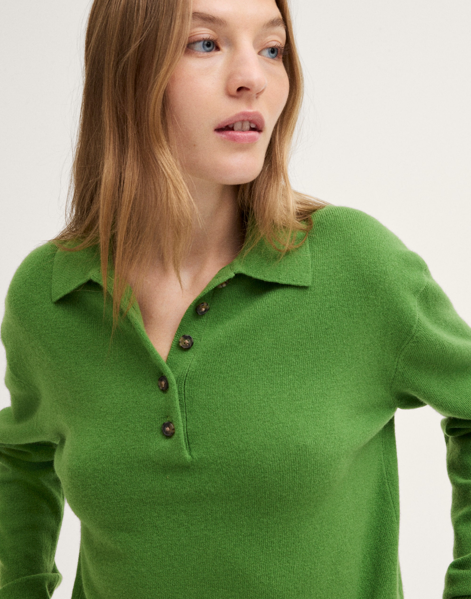 Polo Sweater in SoftWool