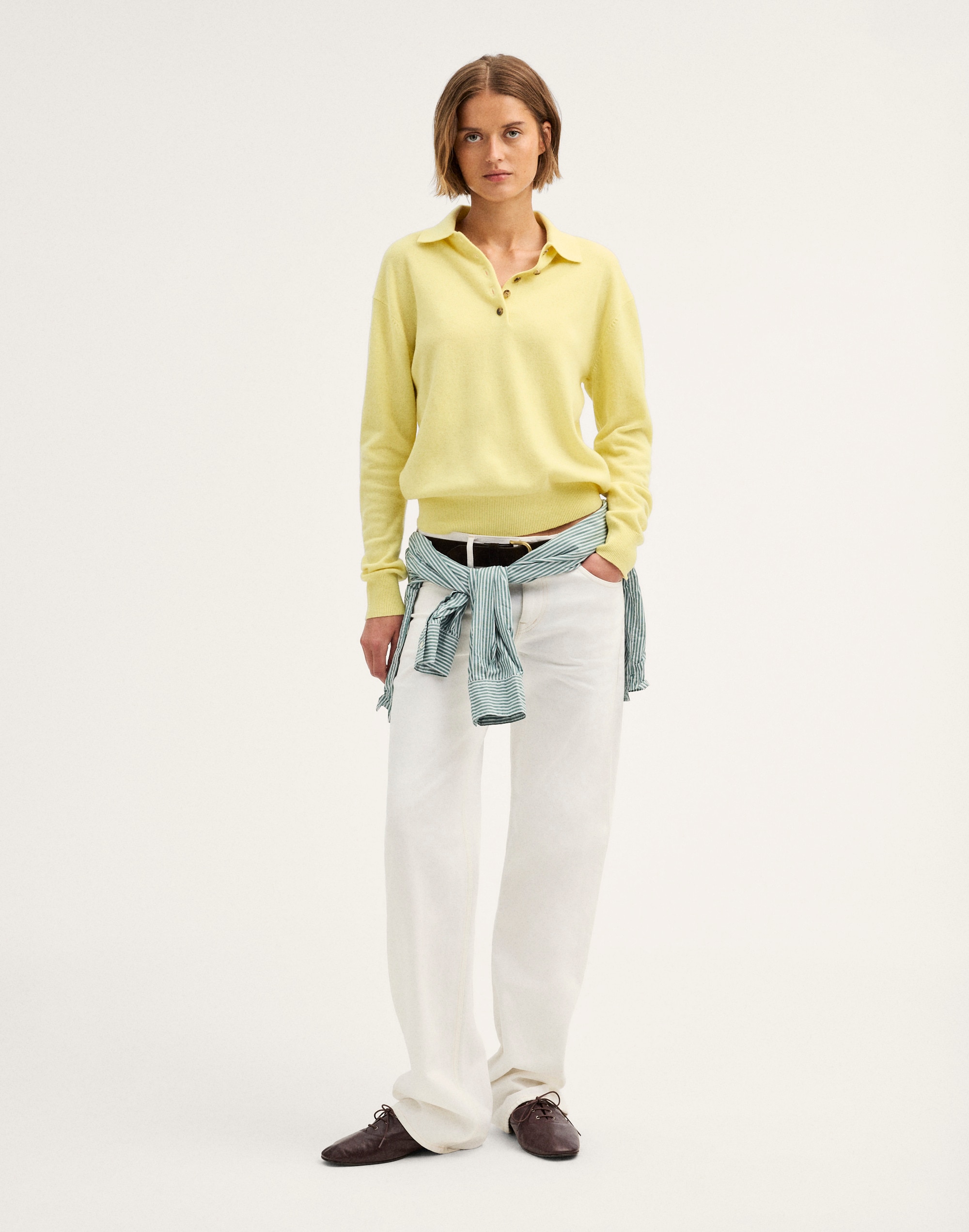 Polo Sweater in SoftWool