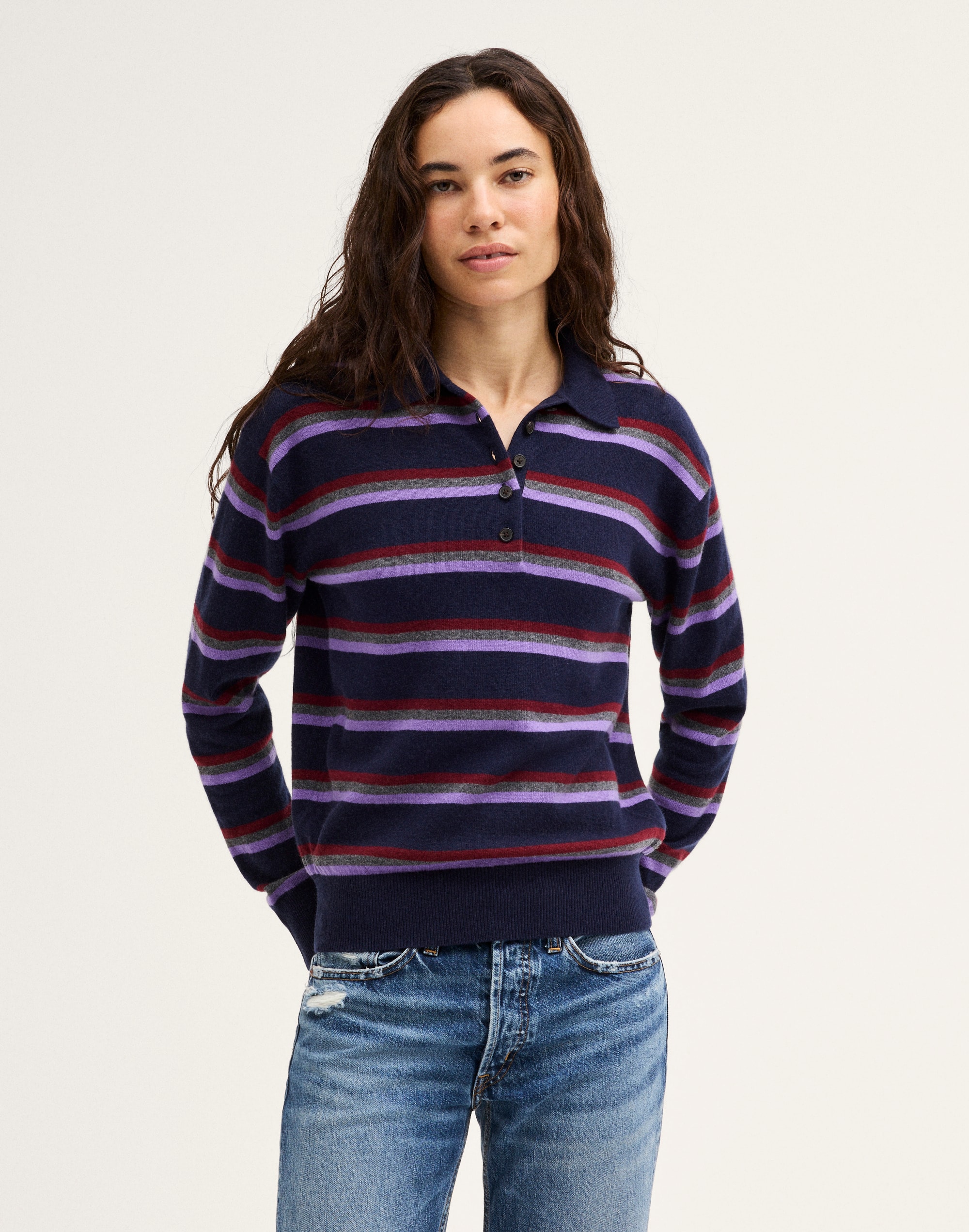Polo Sweater in 100% SoftWool