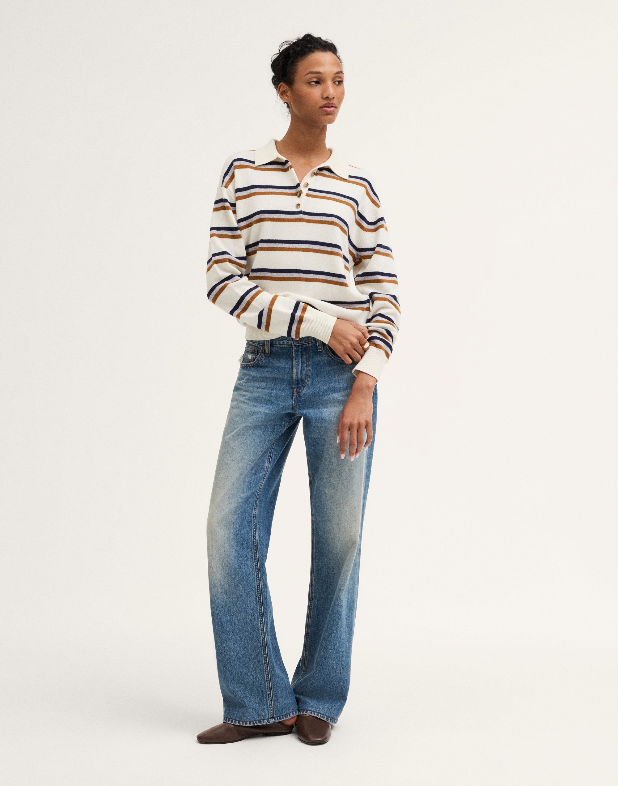 Polo Sweater in SoftWool
