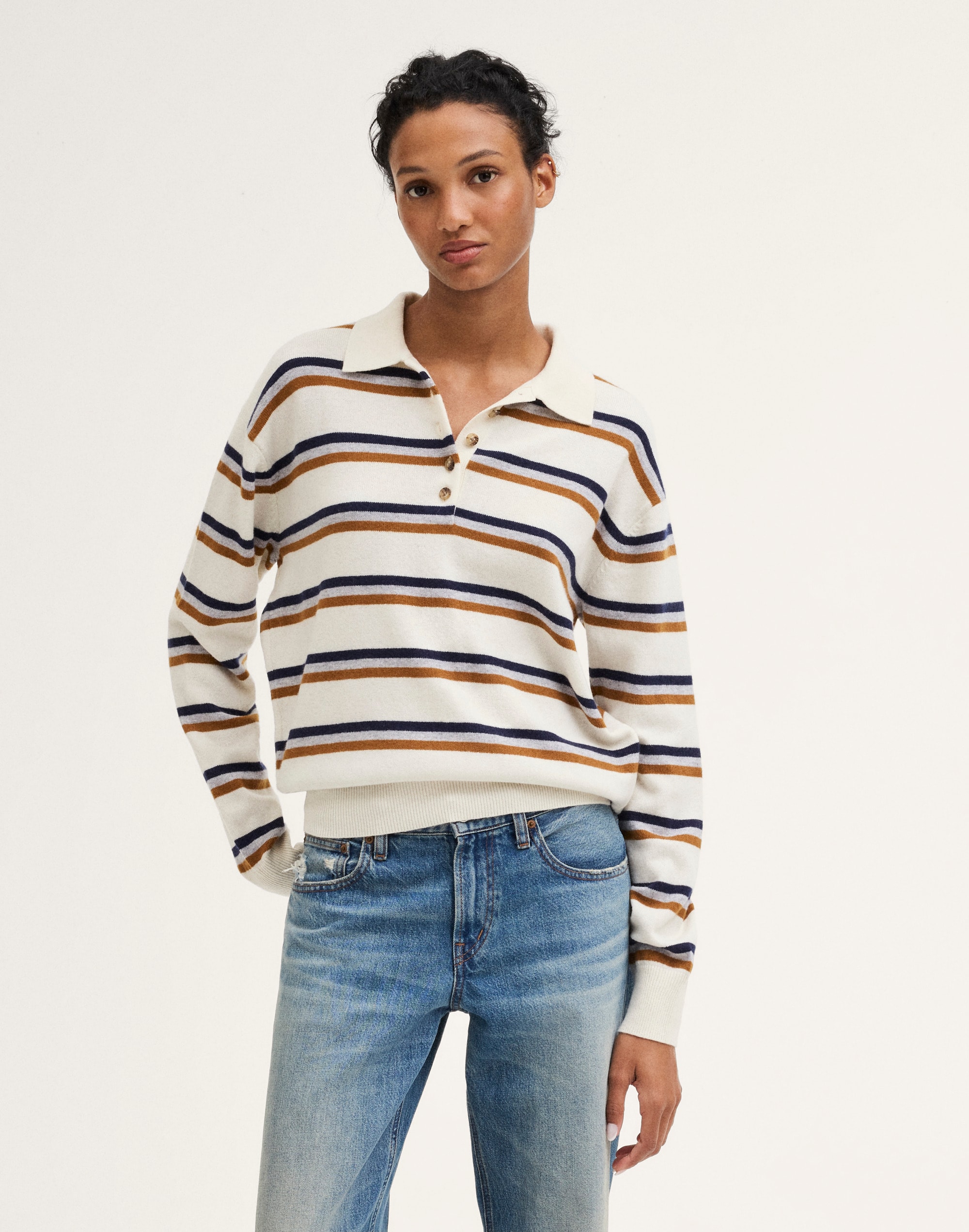 Polo Sweater in SoftWool
