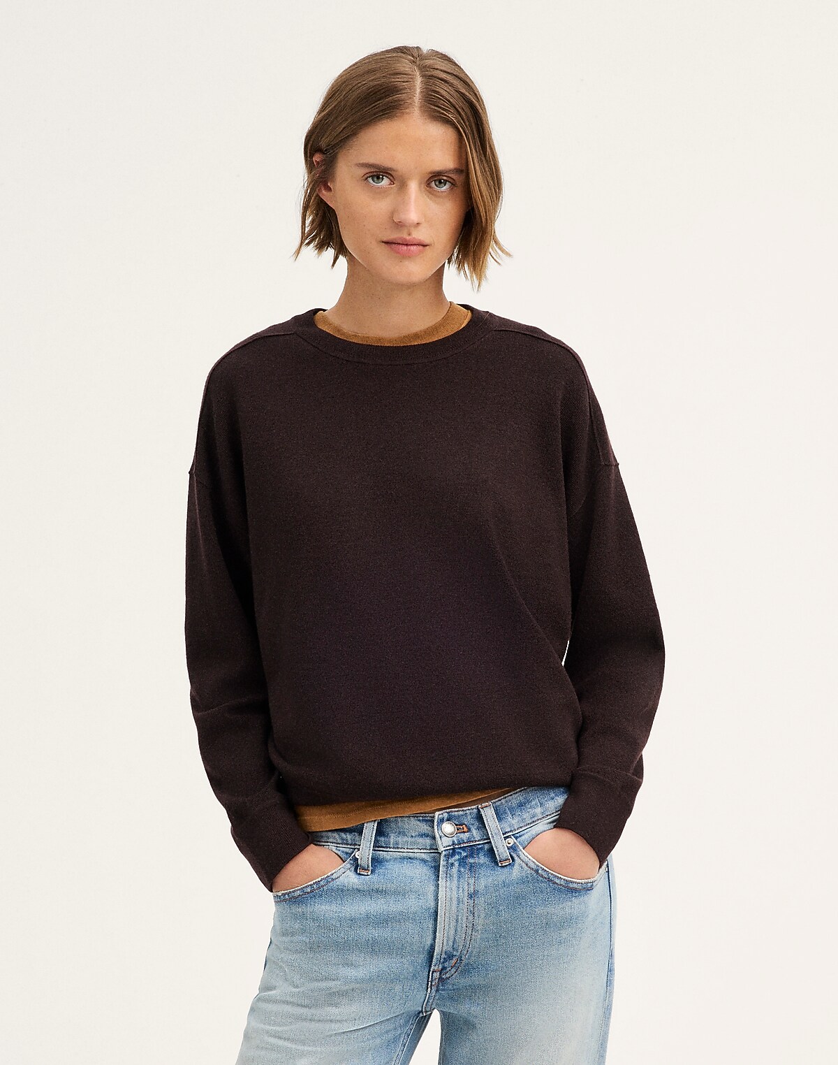 The Shae Crewneck Sweater in 100% Merino Wool