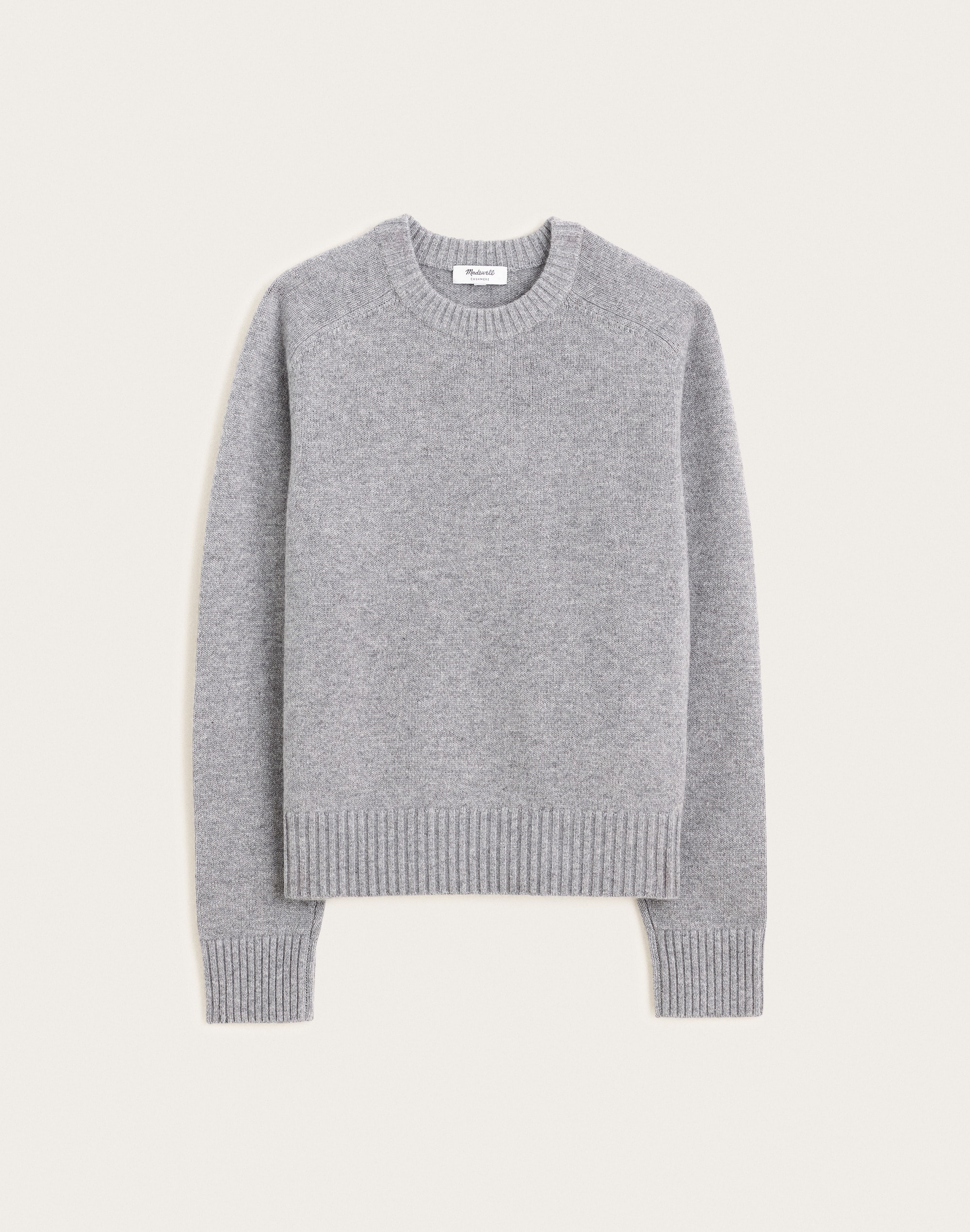 Saddle-Sleeve Crewneck Sweater in 100% Cashmere