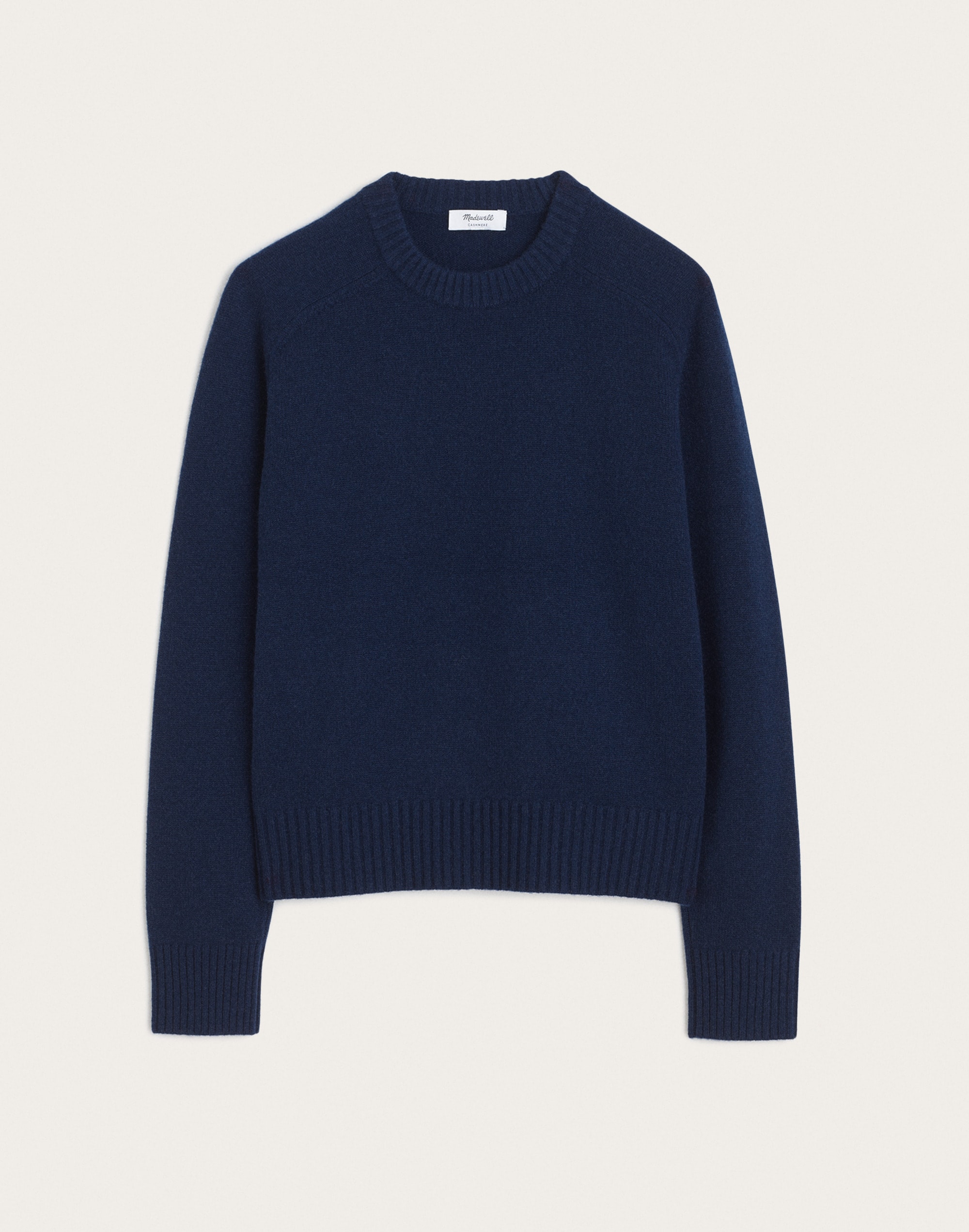 Saddle-Sleeve Crewneck Sweater in 100% Cashmere