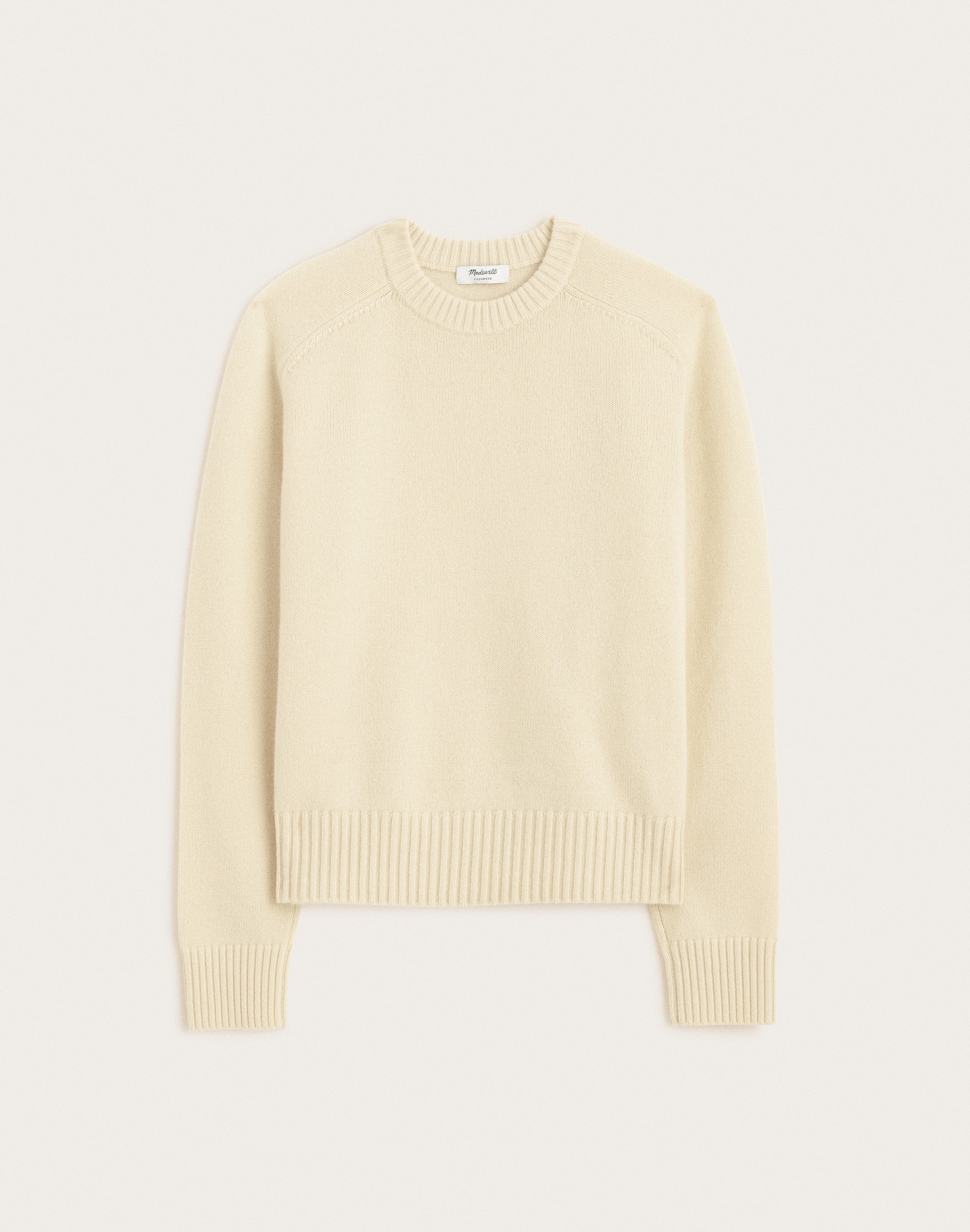 Saddle-Sleeve Crewneck Sweater in 100% Cashmere by Madewell
