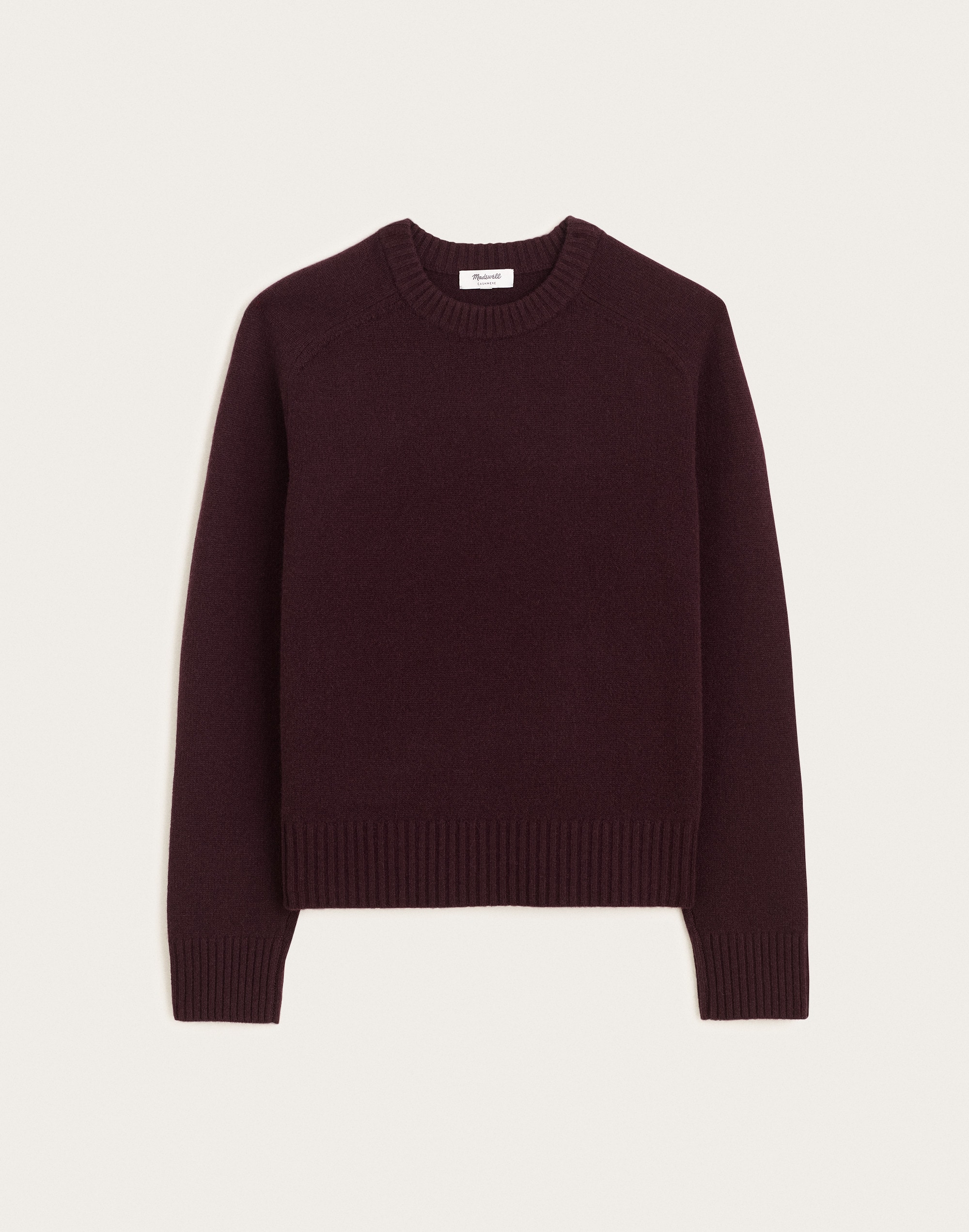 Saddle-Sleeve Crewneck Sweater in 100% Cashmere