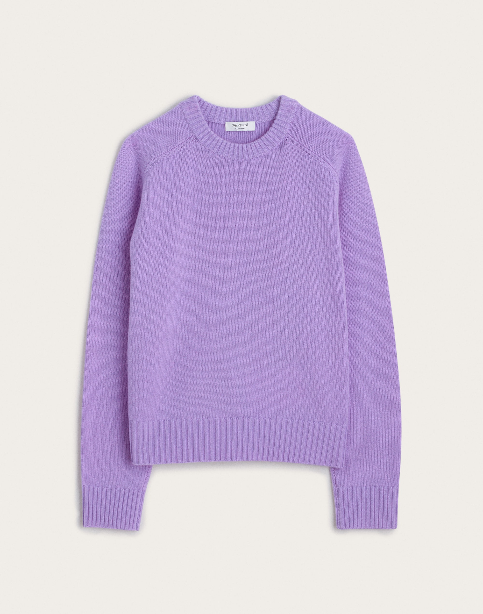 Saddle-Sleeve Crewneck Sweater in 100% Cashmere