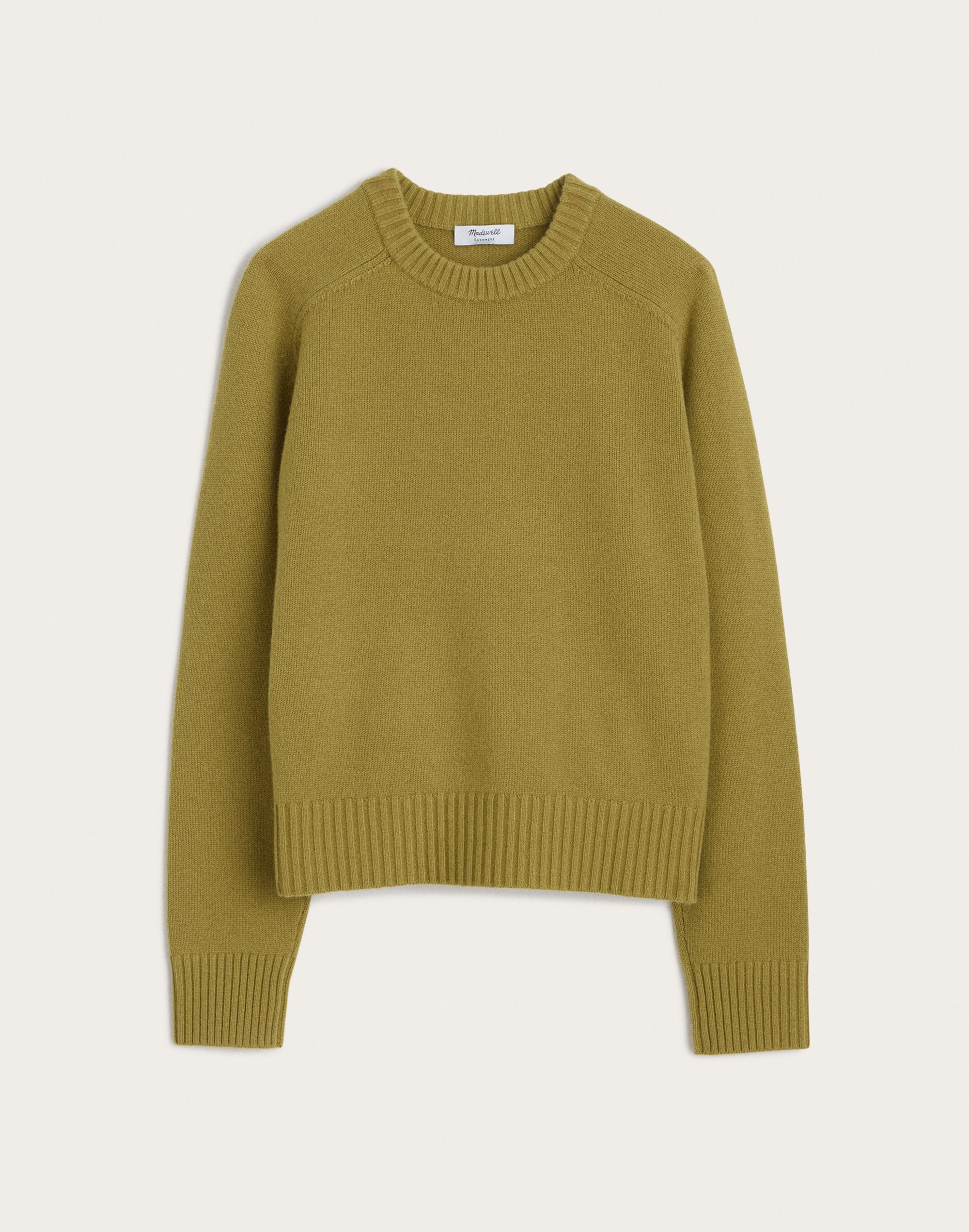 Saddle-Sleeve Crewneck Sweater in 100% Cashmere