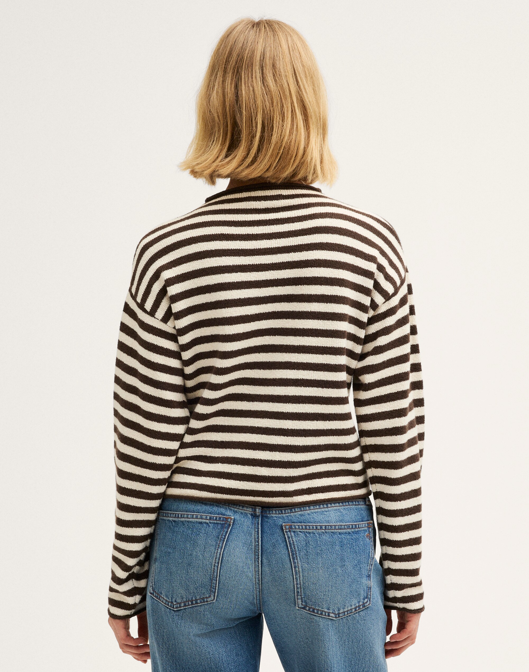 Funnel-Neck Cardigan