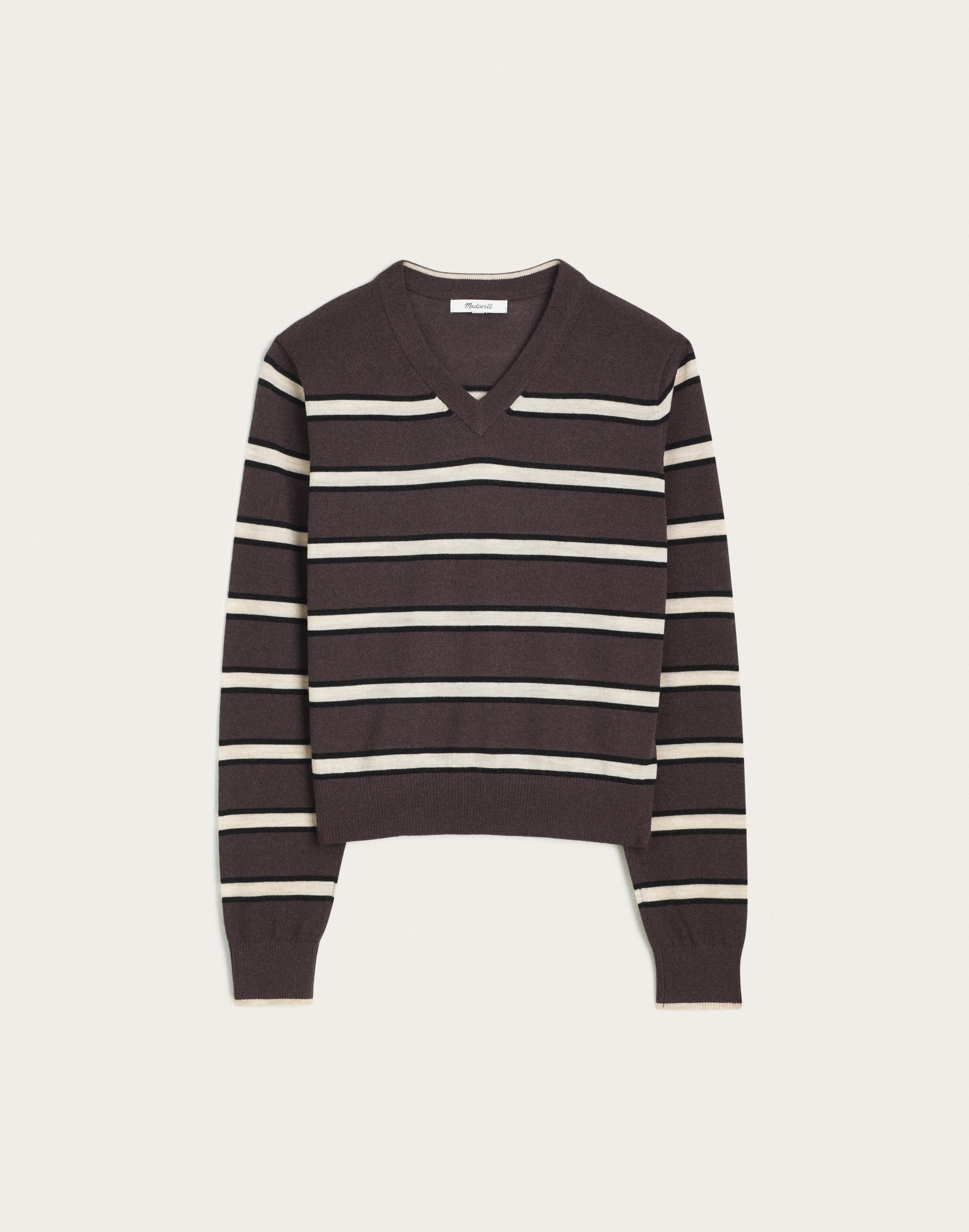 V-Neck Sweater in 100% Merino Wool