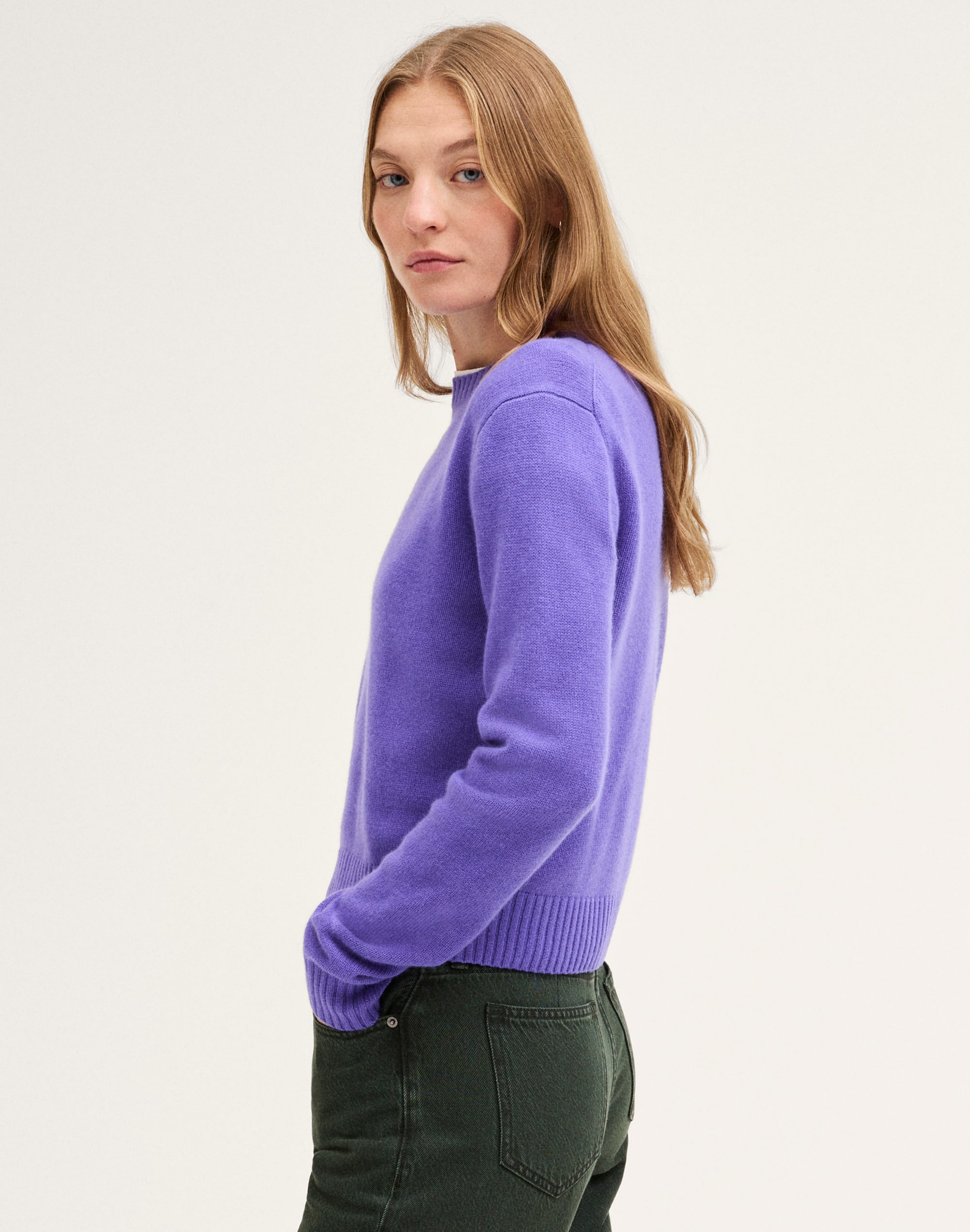 The Mila Crewneck in 100% SoftWool Alternate Image 3