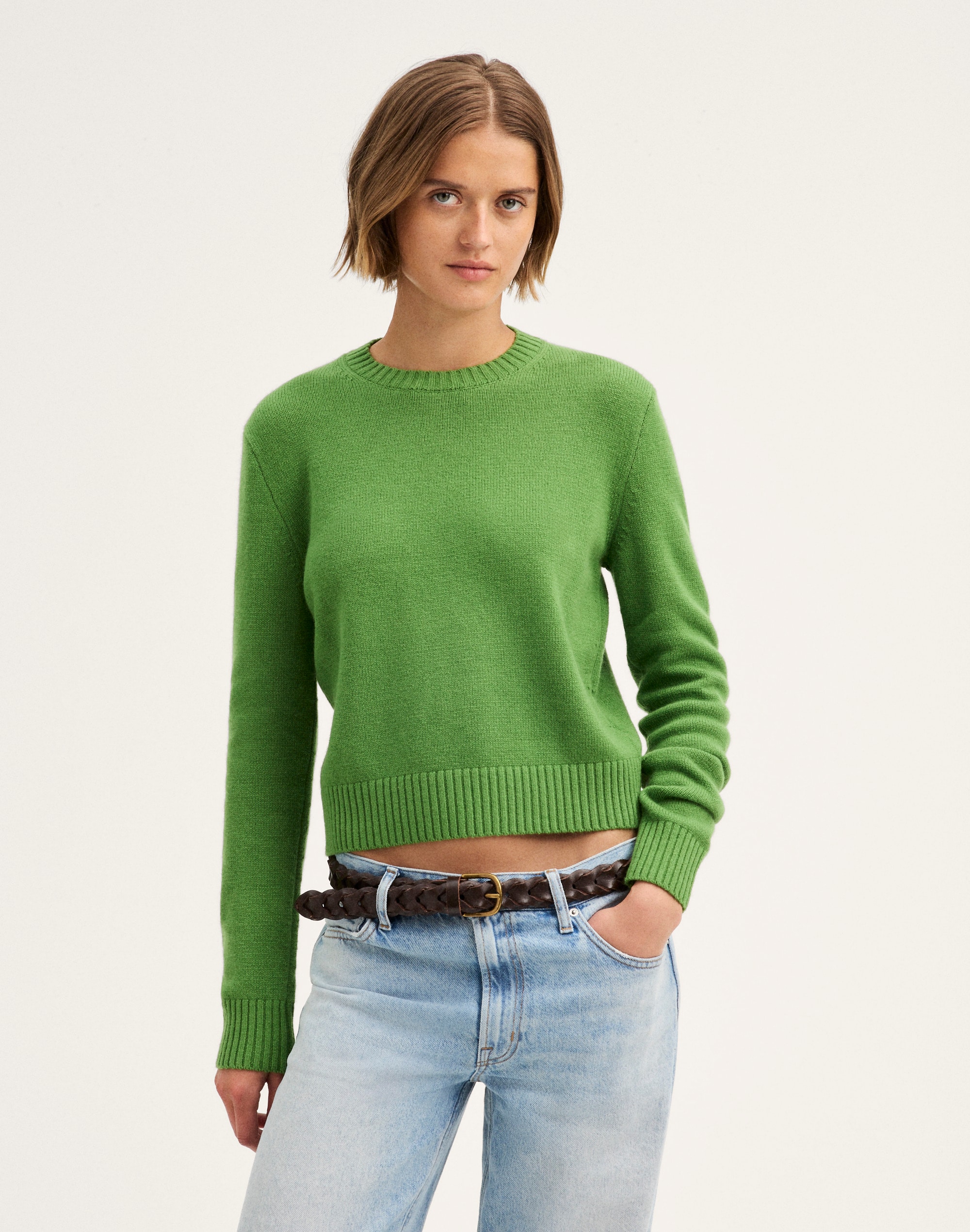 the mila crewneck in softwool