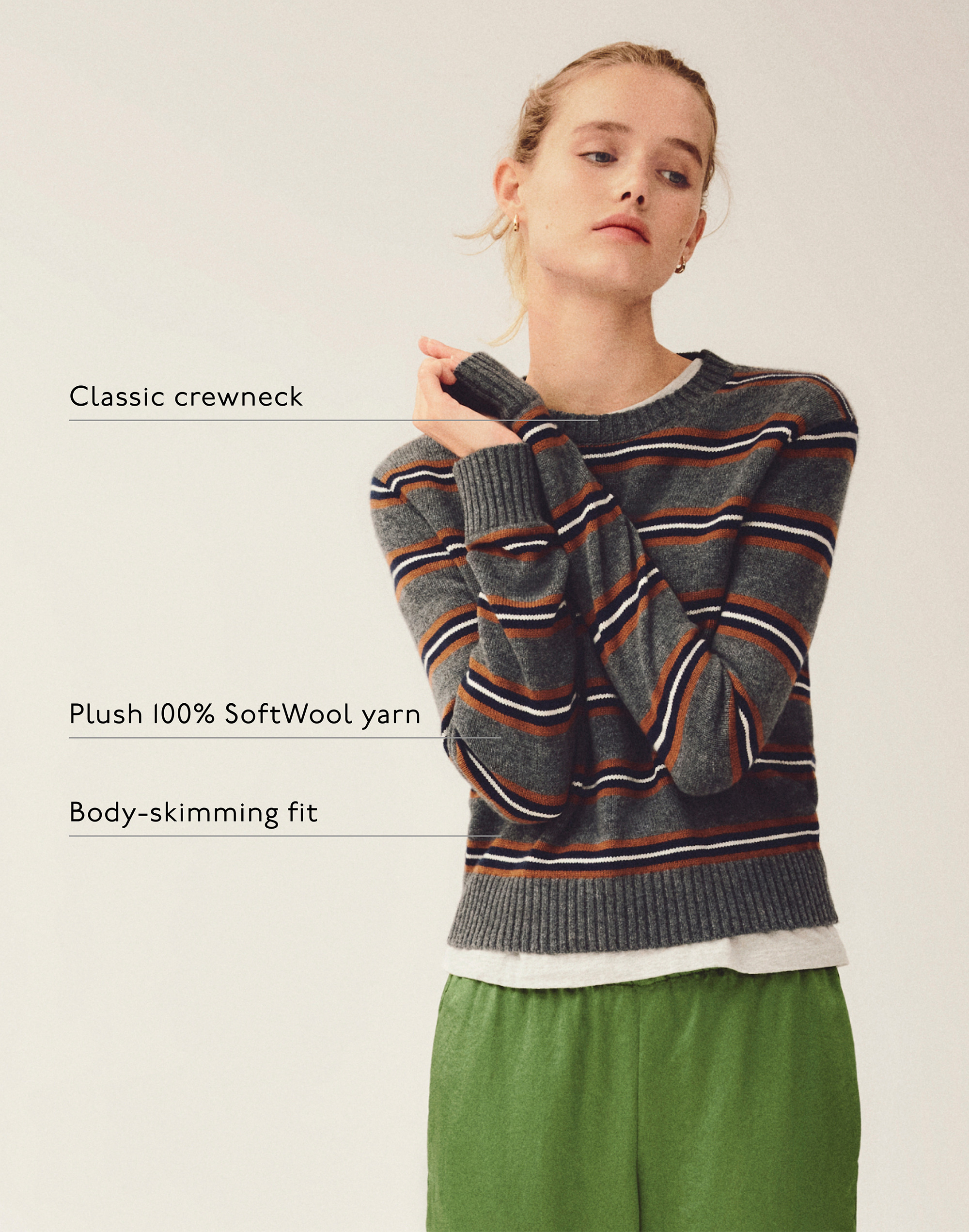 The Mila Crewneck in SoftWool