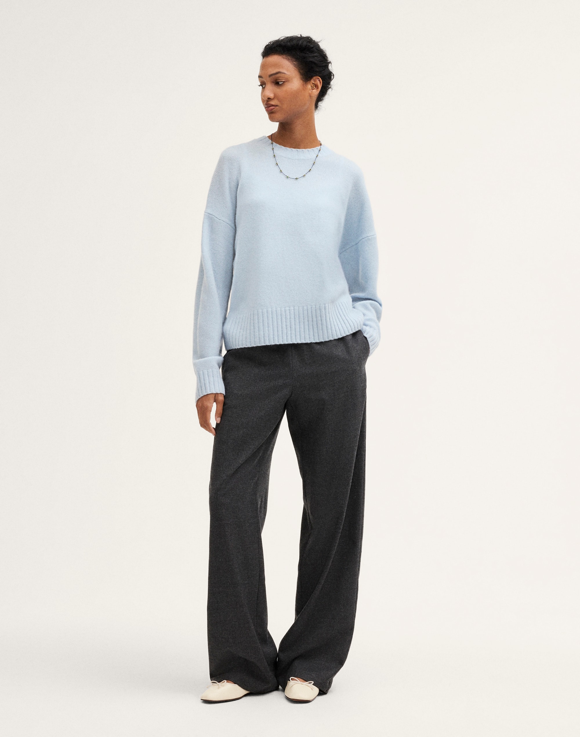 The Cora Sweater in Snowspun