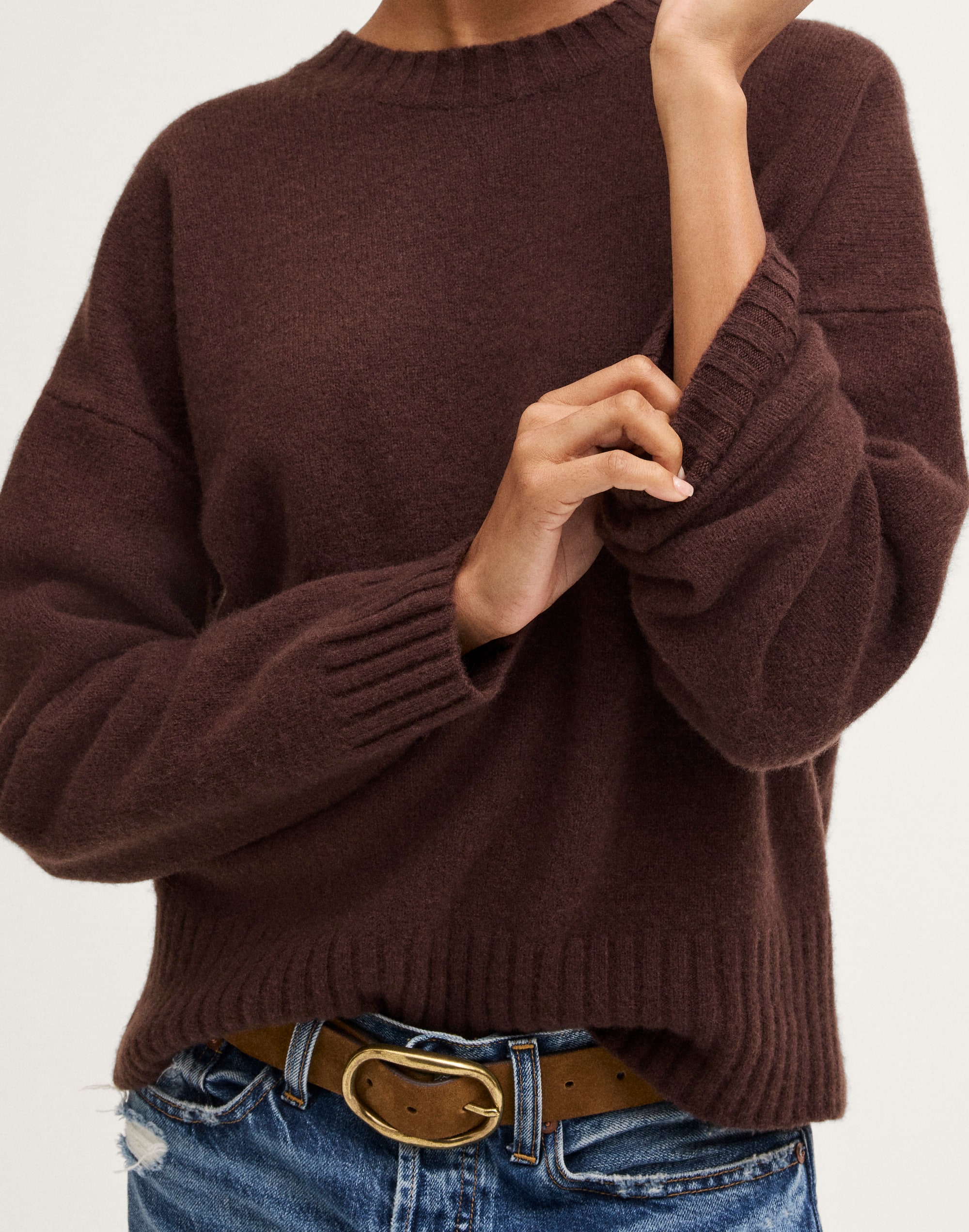 The Cora Sweater in Snowspun