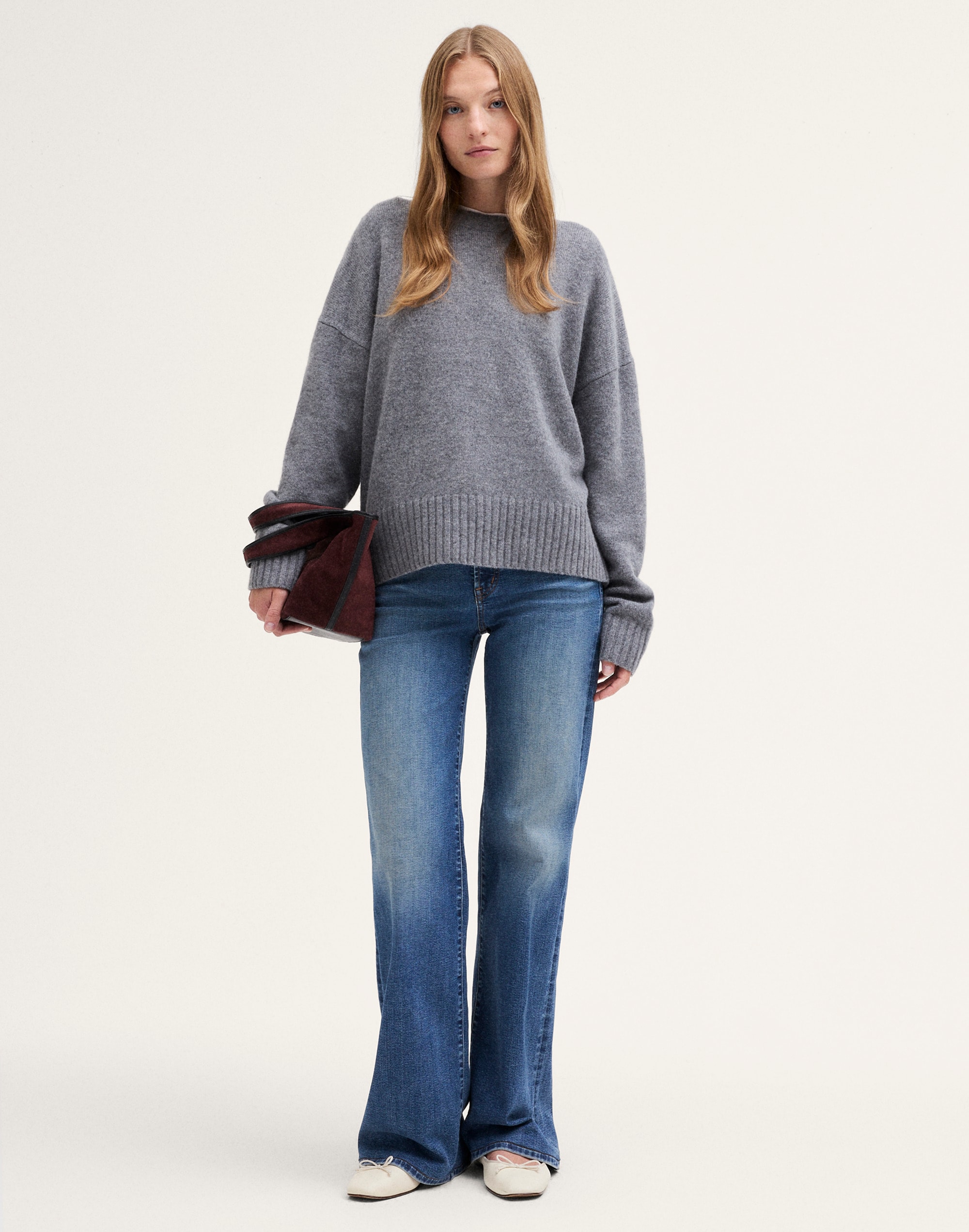 The Cora Sweater in Snowspun
