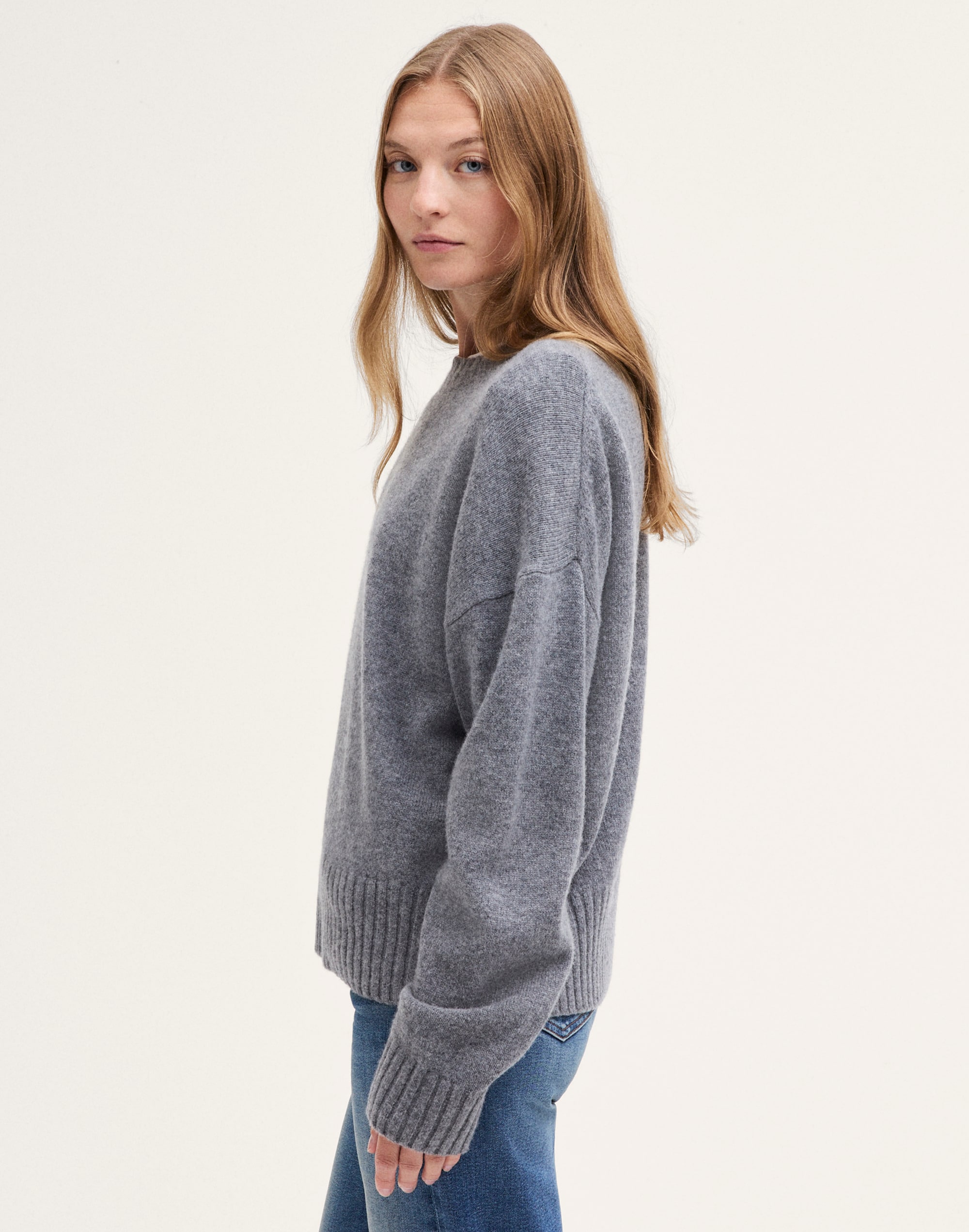 The Cora Sweater in Snowspun