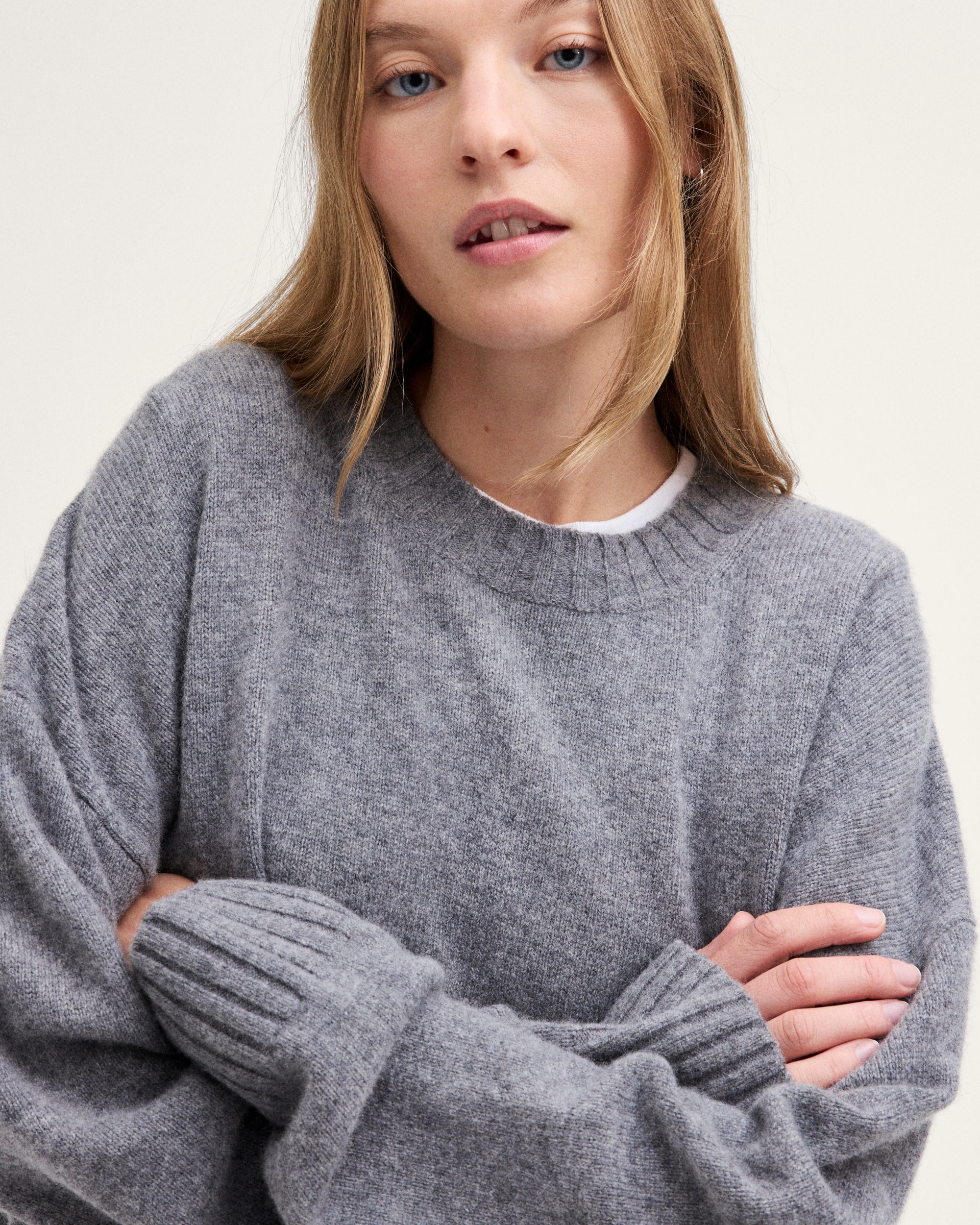 The Cora Sweater in Snowspun