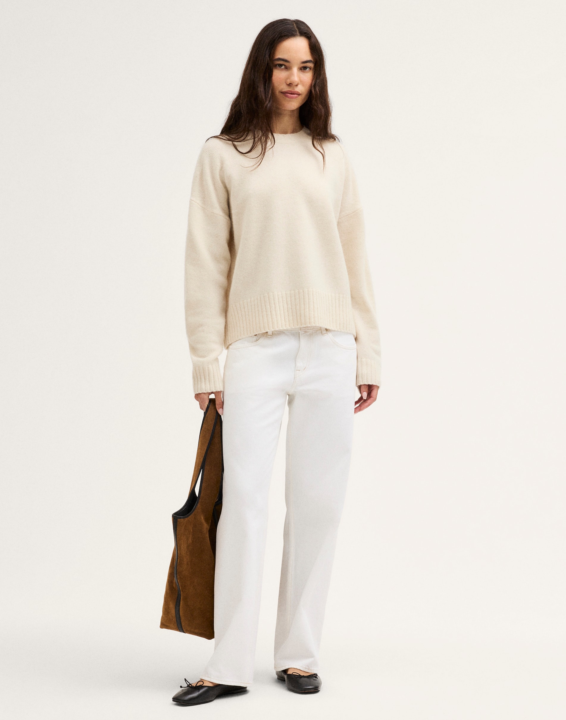 The Cora Sweater in Snowspun