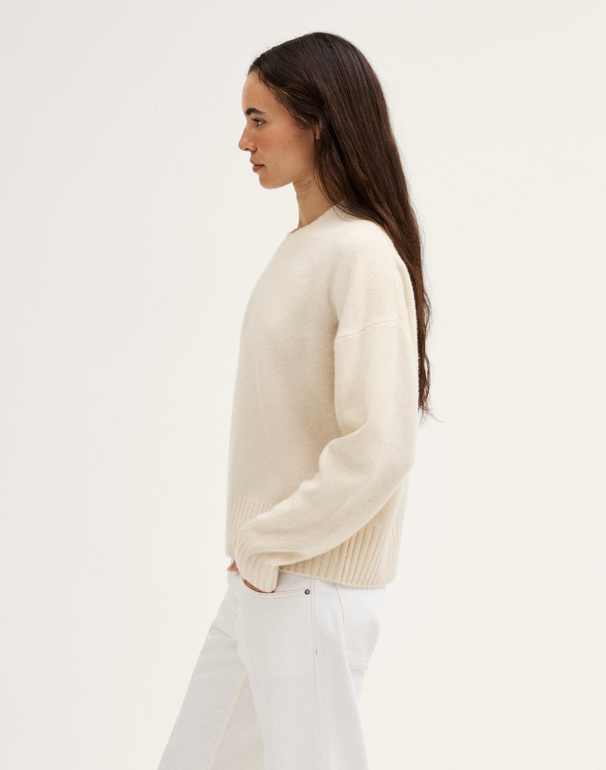 The Cora Sweater in Snowspun